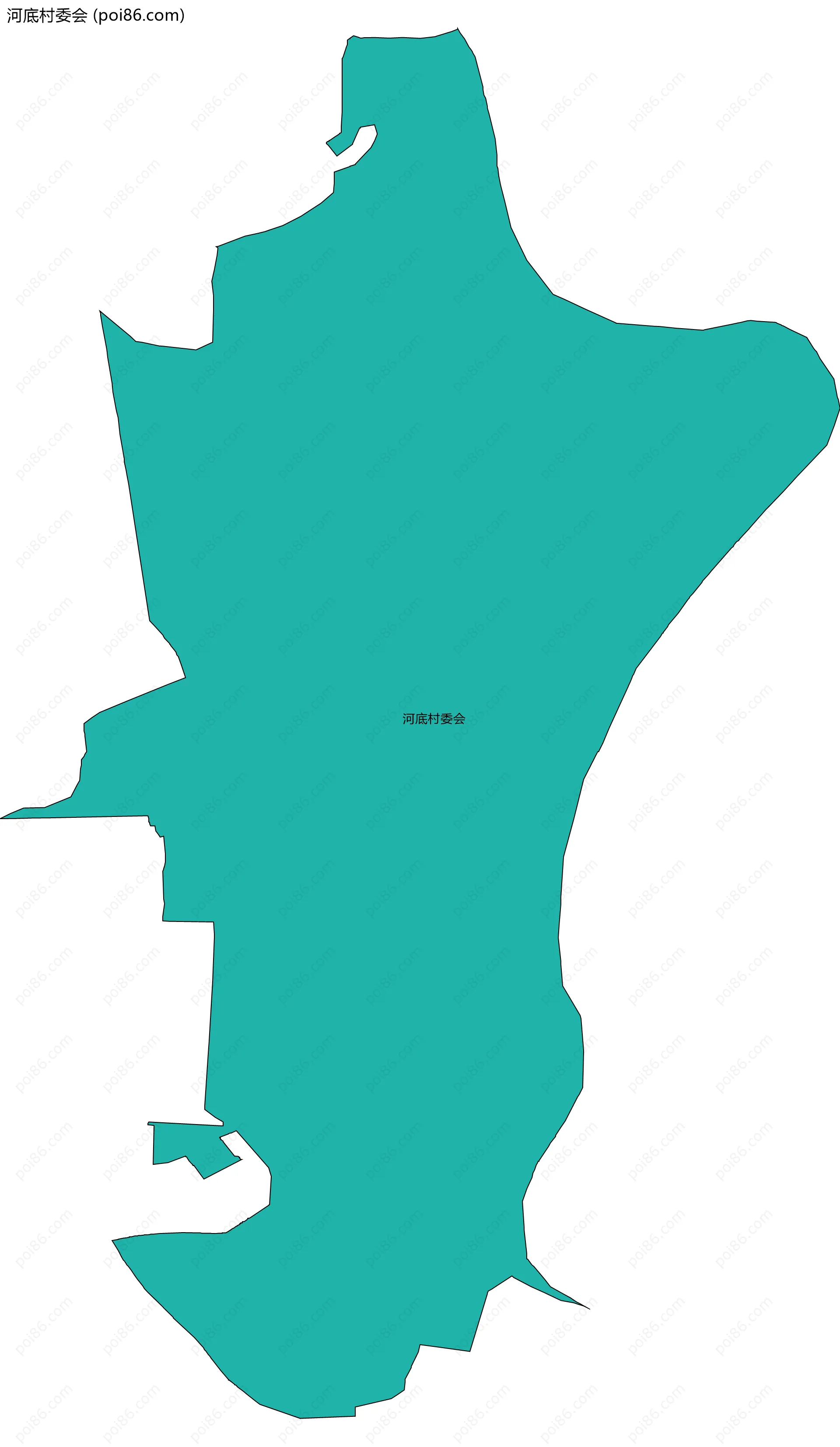 河底村委会边界地图