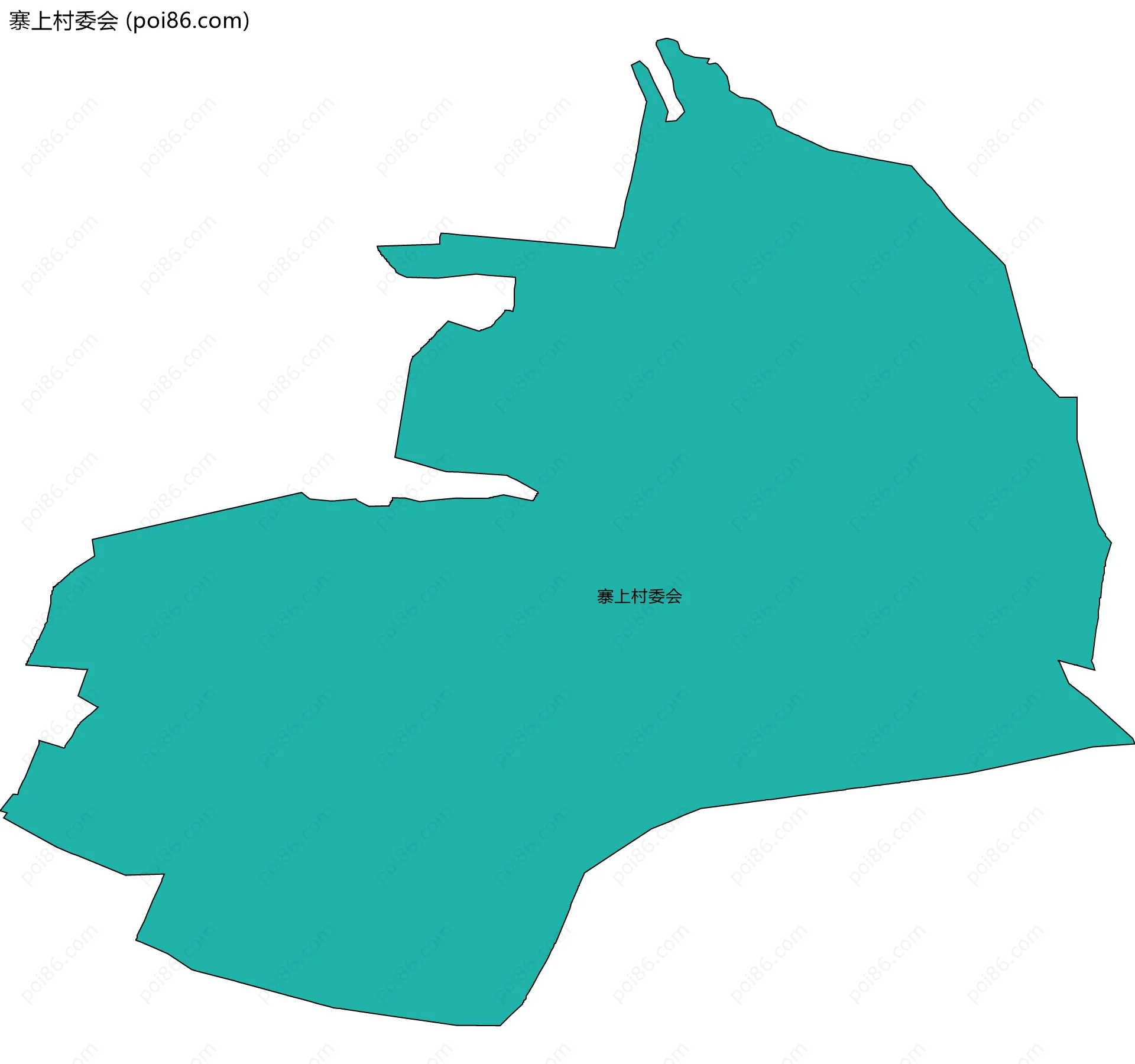 寨上村委会边界地图