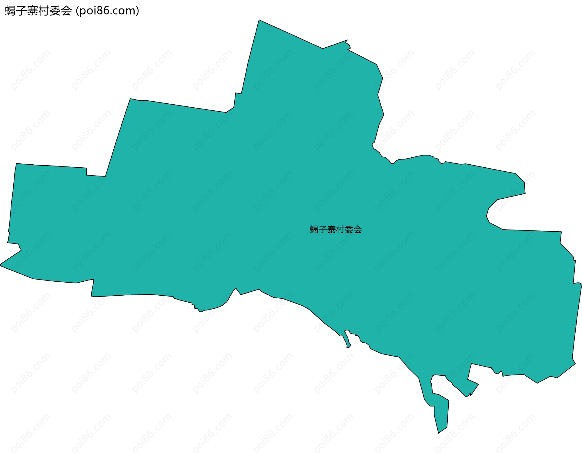 蝎子寨村委会边界地图