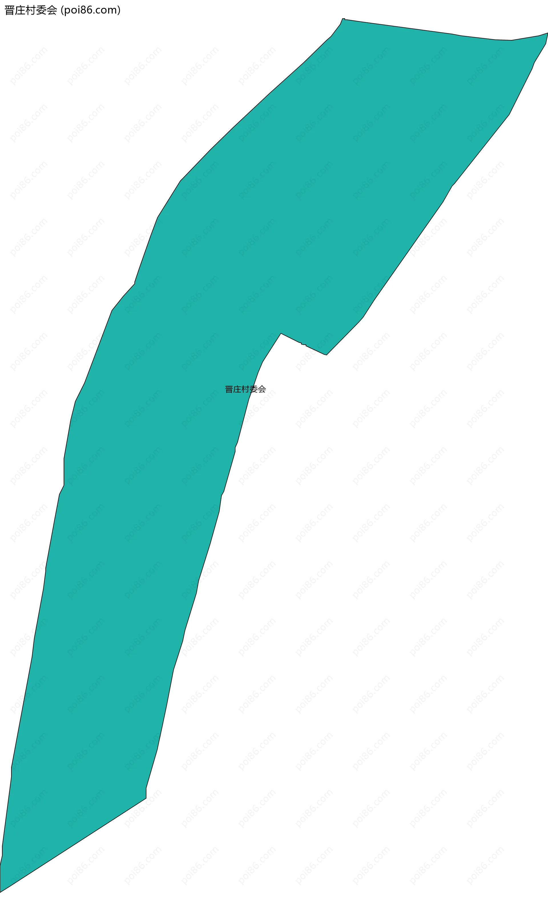 晋庄村委会边界地图