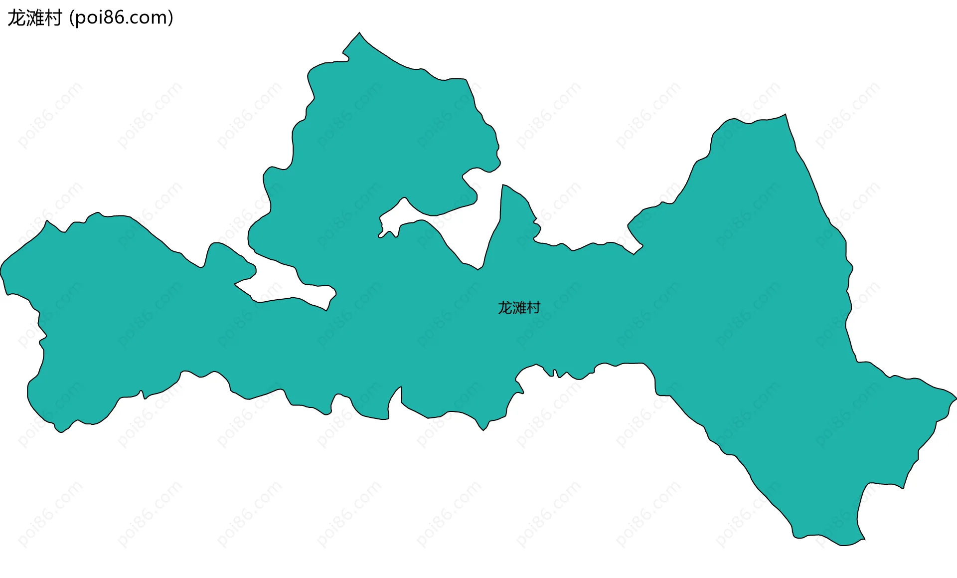 龙滩村边界地图