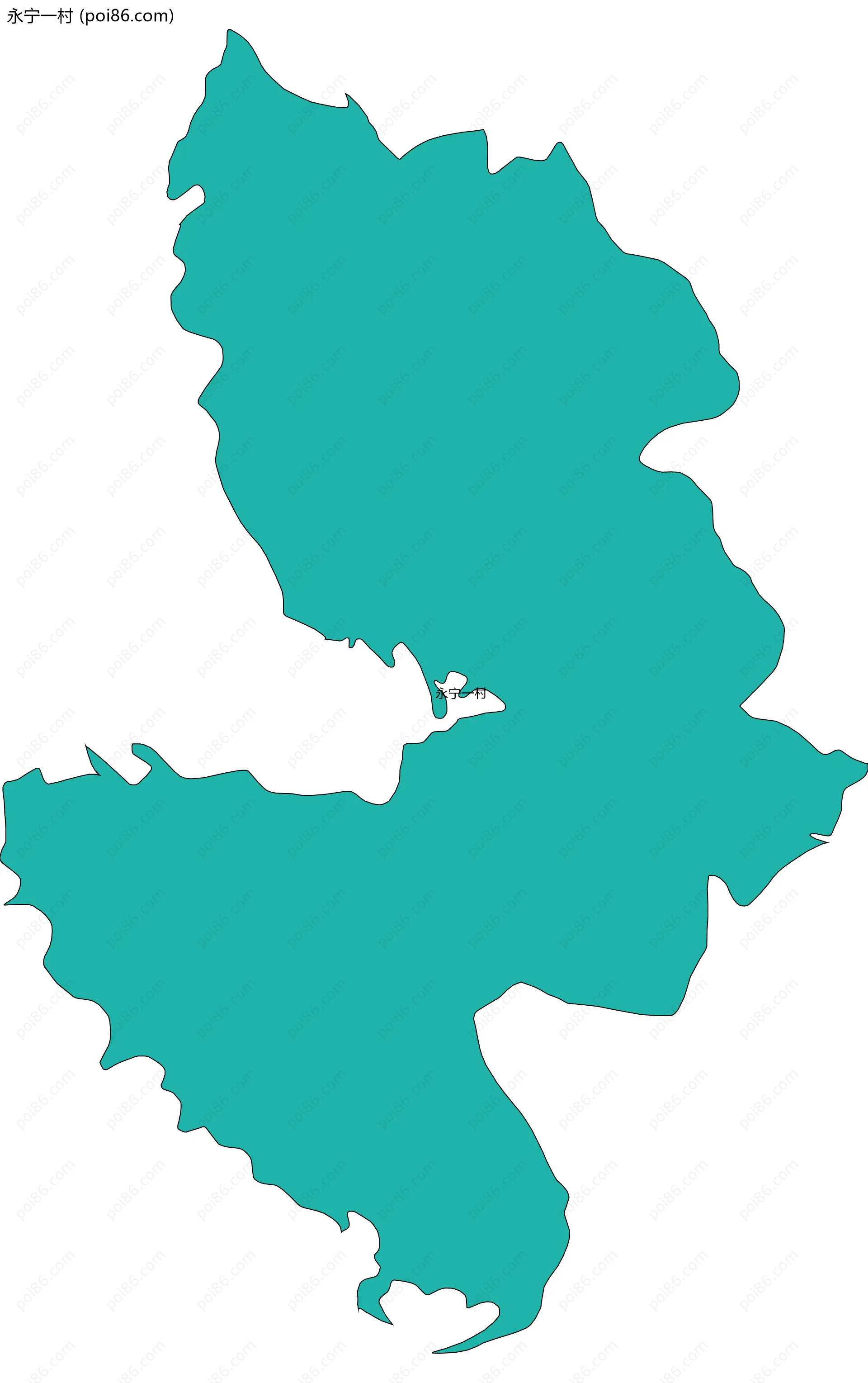 永宁一村边界地图