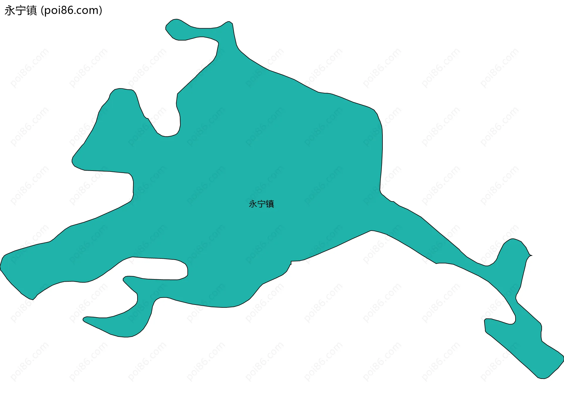 永宁镇边界地图