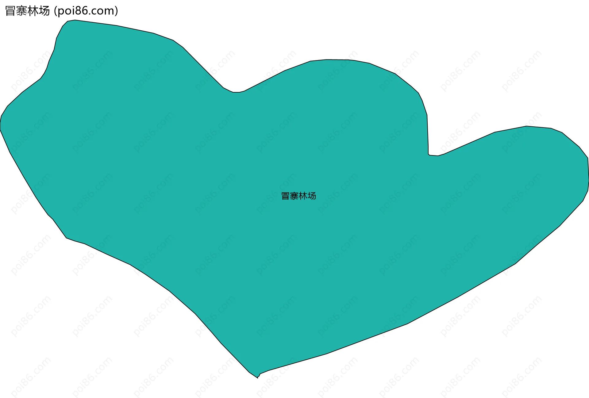 冒寨林场边界地图