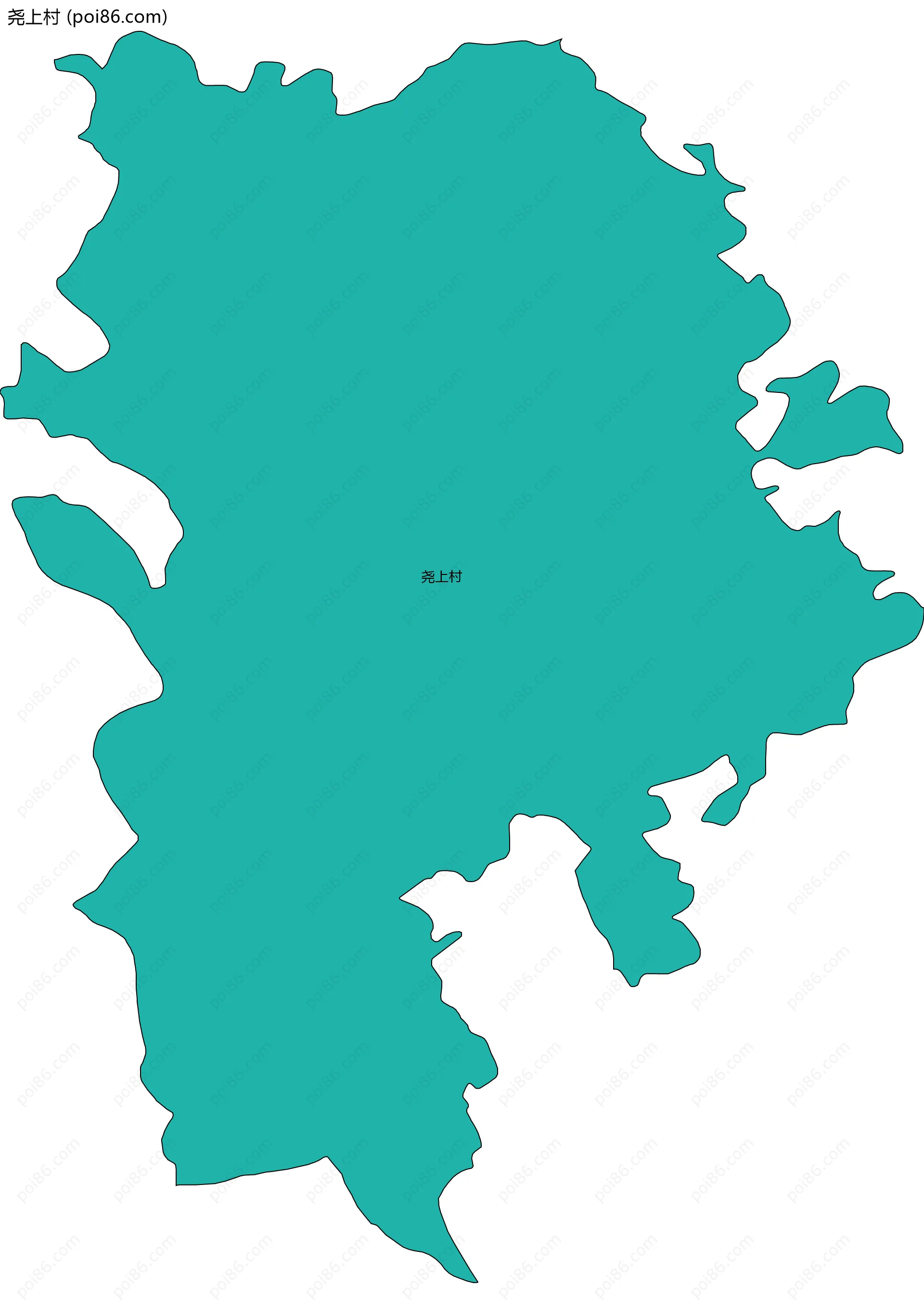 尧上村边界地图