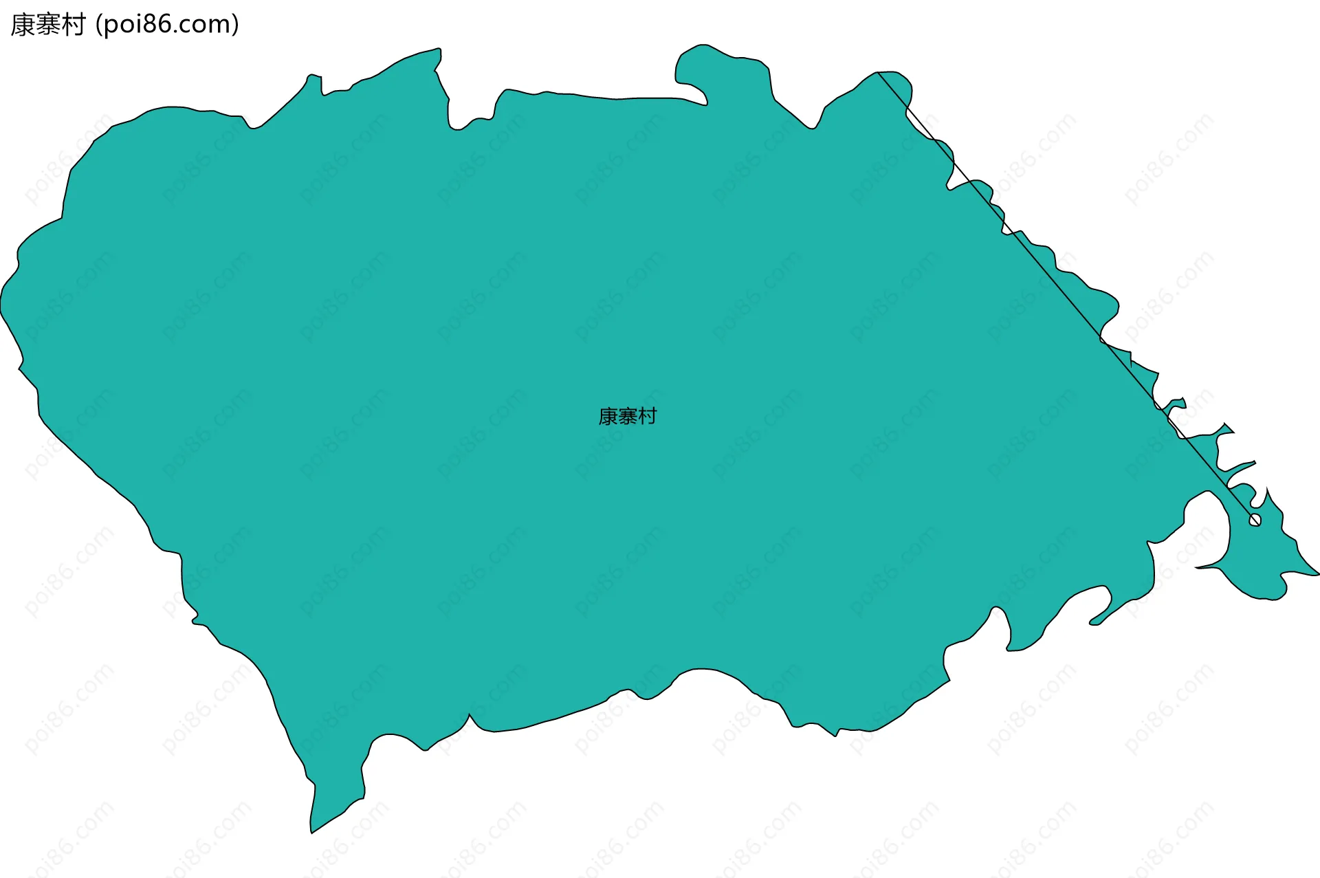康寨村边界地图