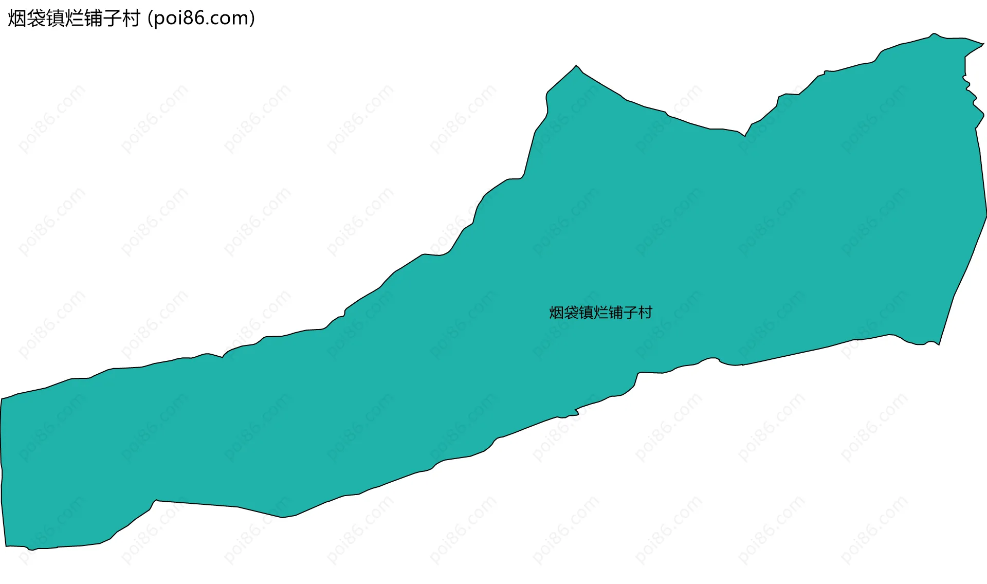 烟袋镇烂铺子村边界地图