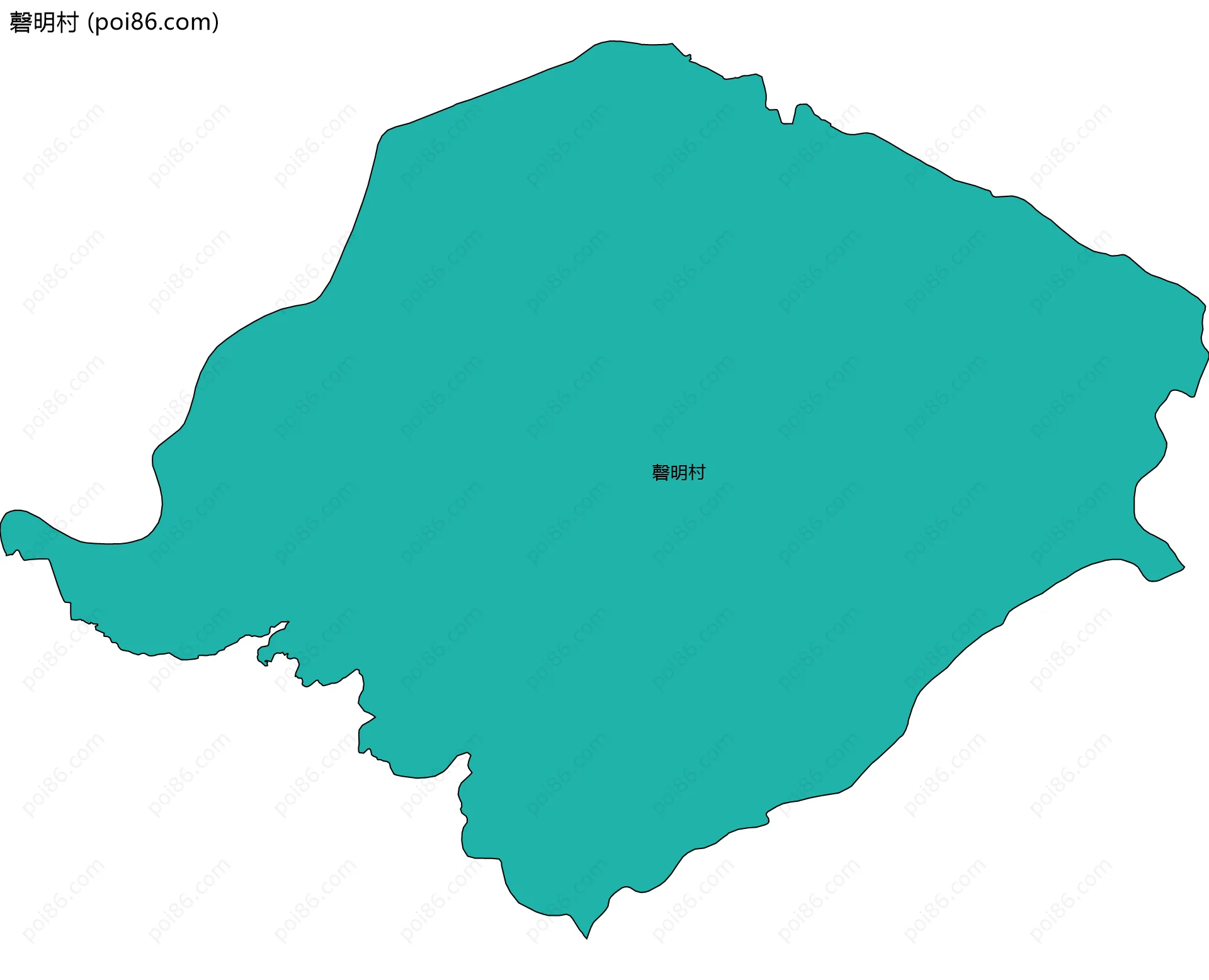 磬明村边界地图