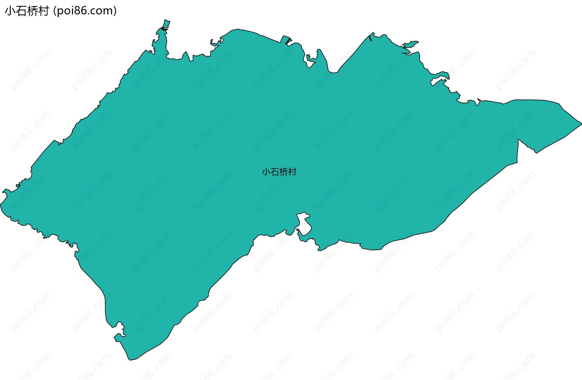 小石桥村边界地图