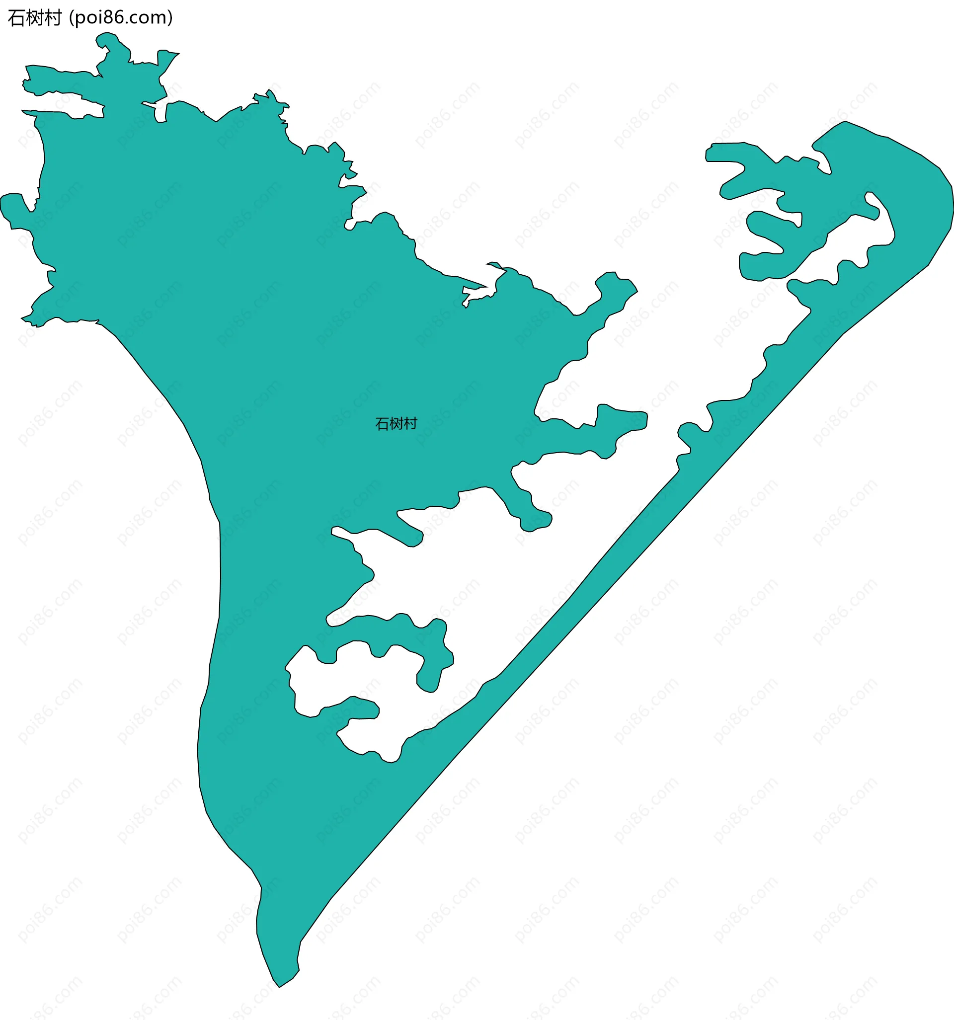 石树村边界地图