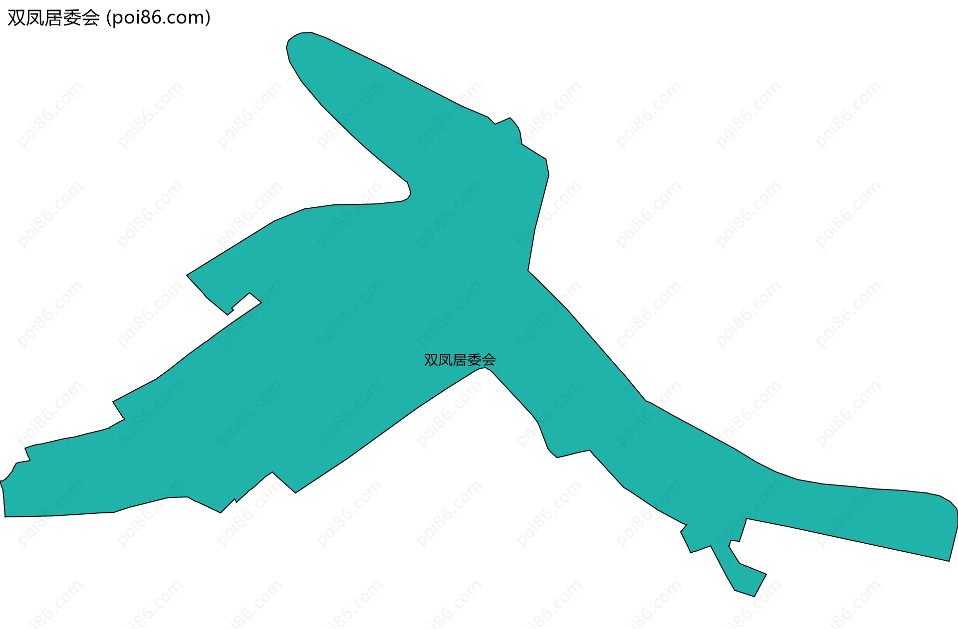 双凤居委会边界地图