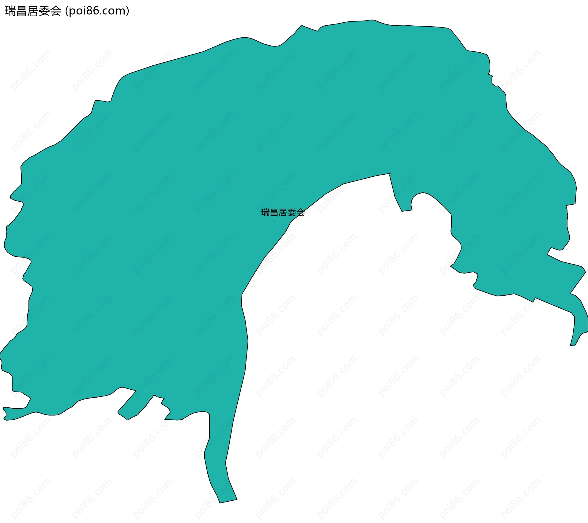 瑞昌居委会边界地图