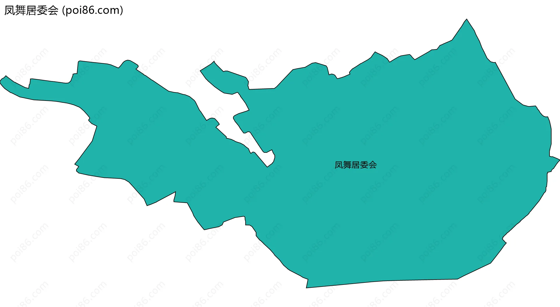 凤舞居委会边界地图