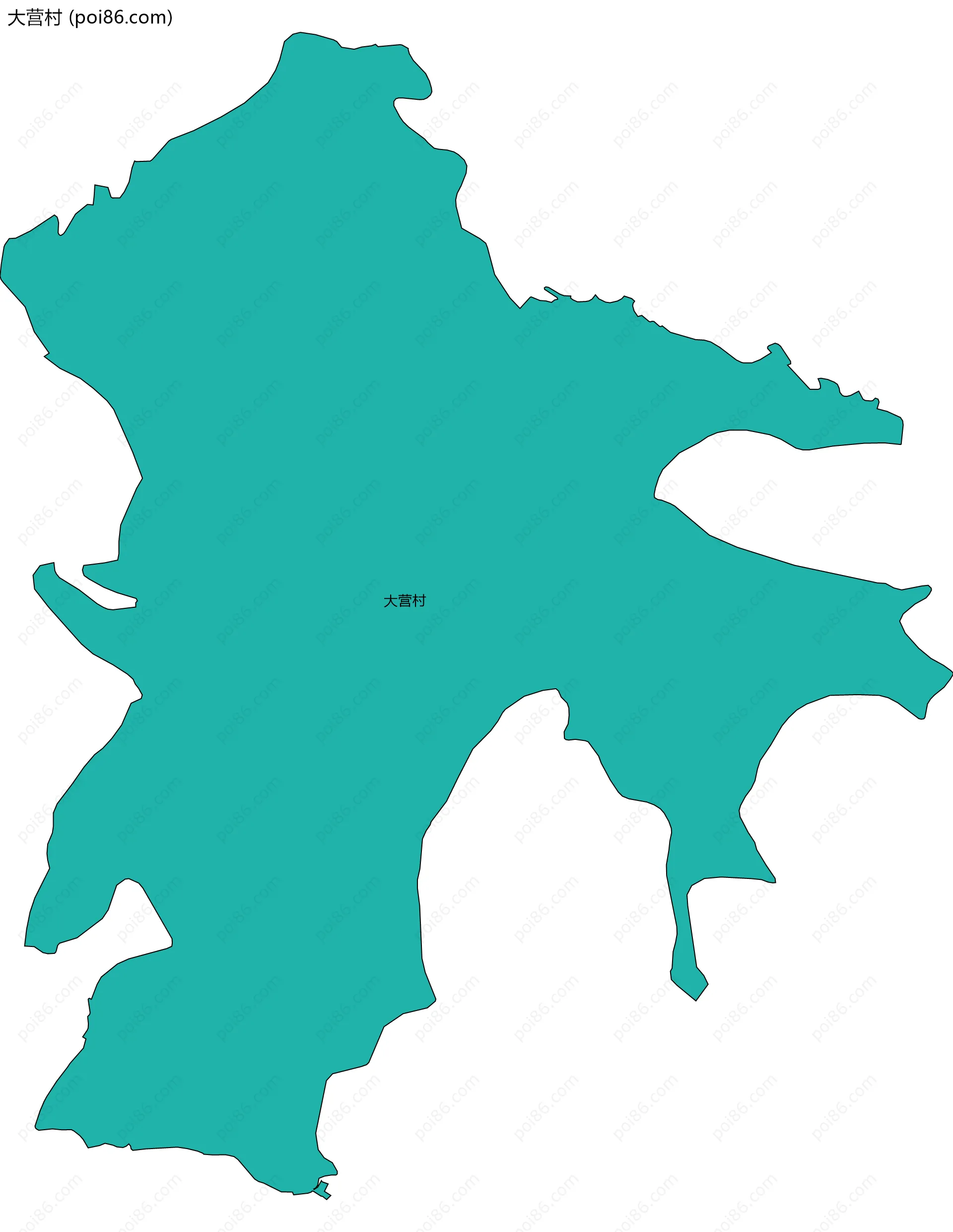 大营村边界地图