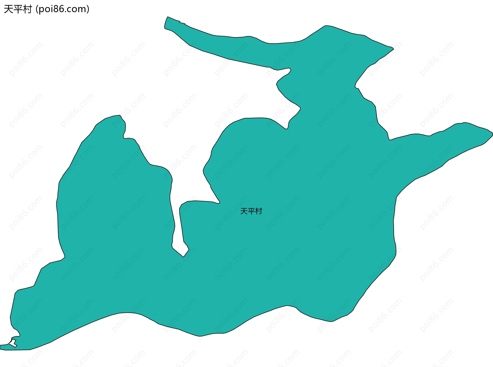 天平村边界地图