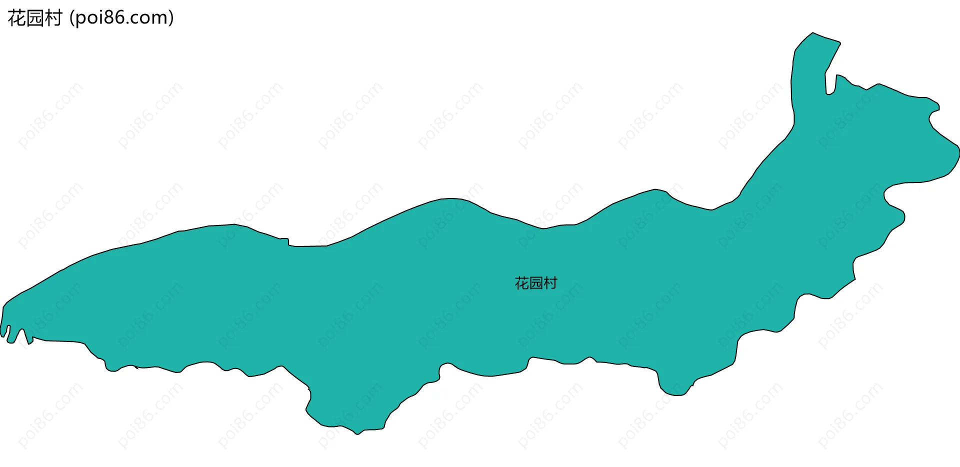花园村边界地图