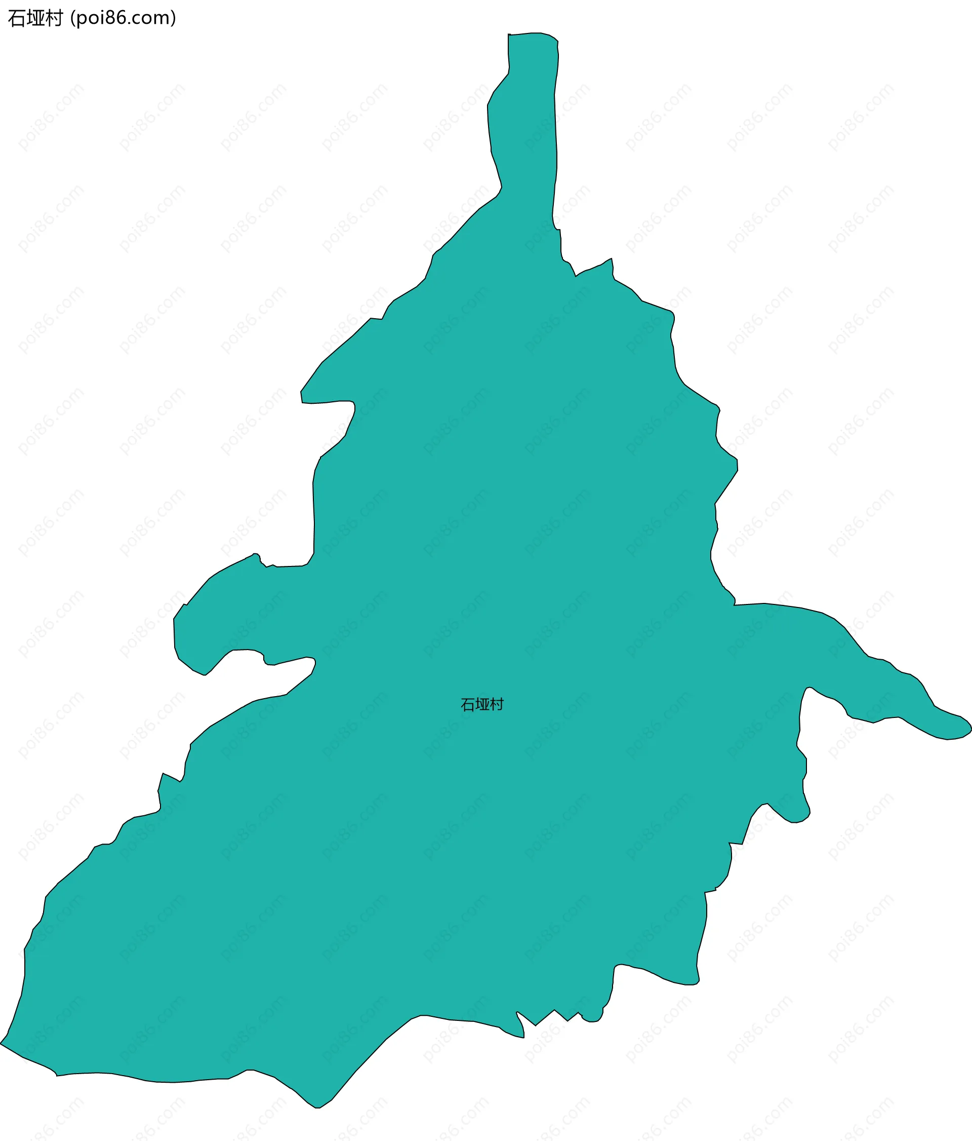 石垭村边界地图