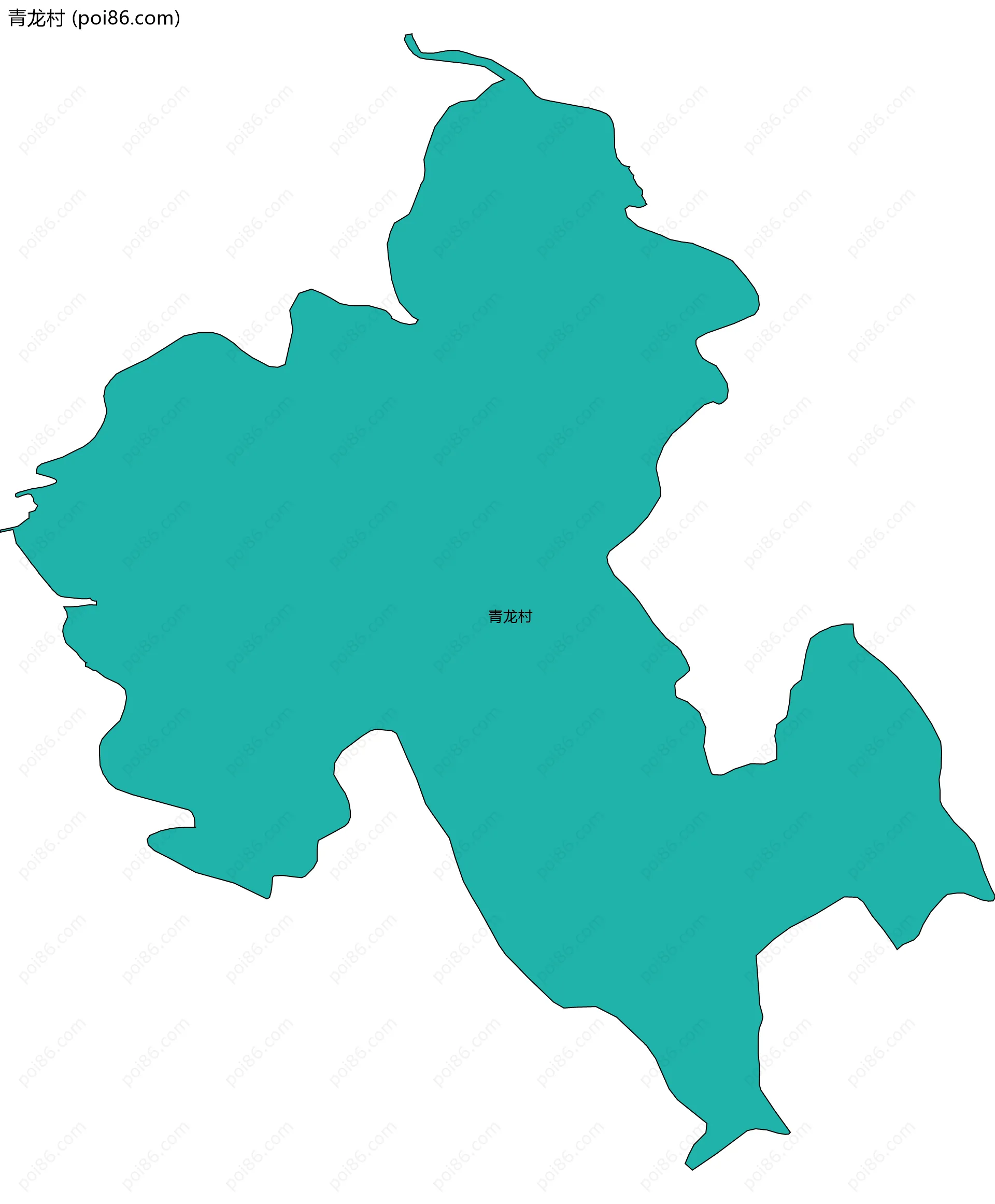 青龙村边界地图