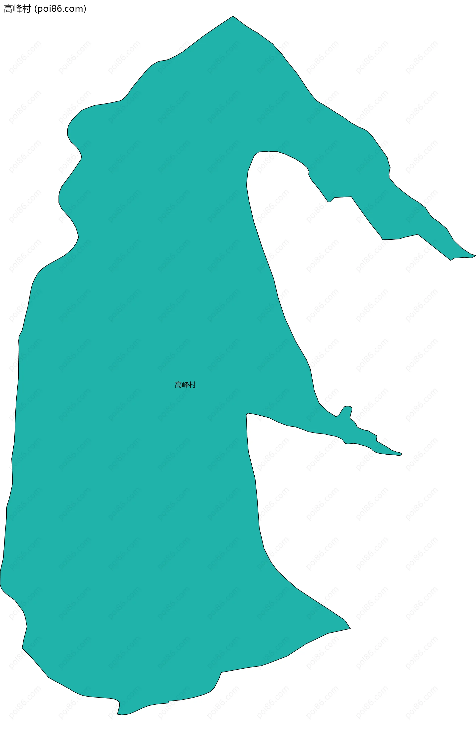 高峰村边界地图