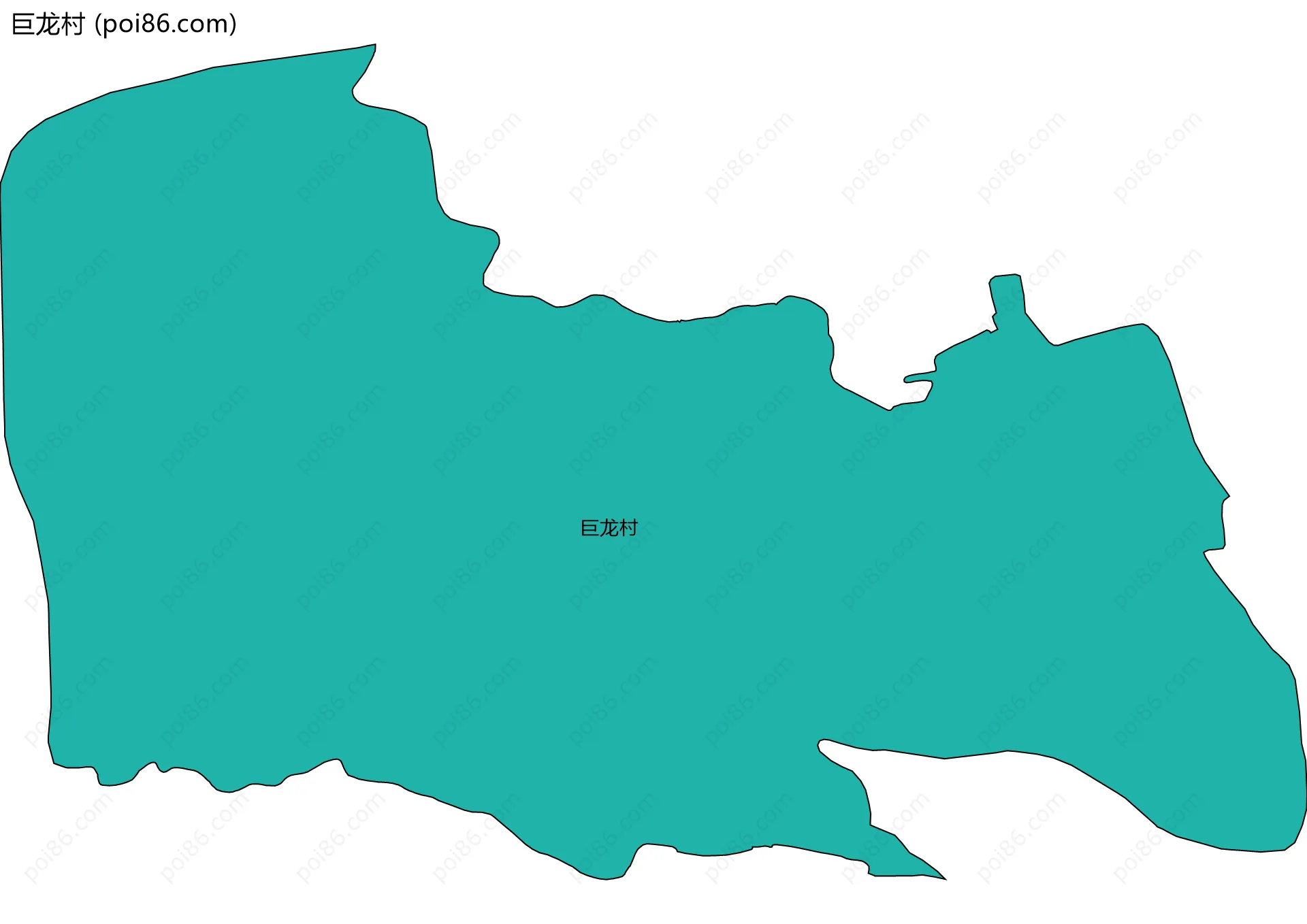 巨龙村边界地图