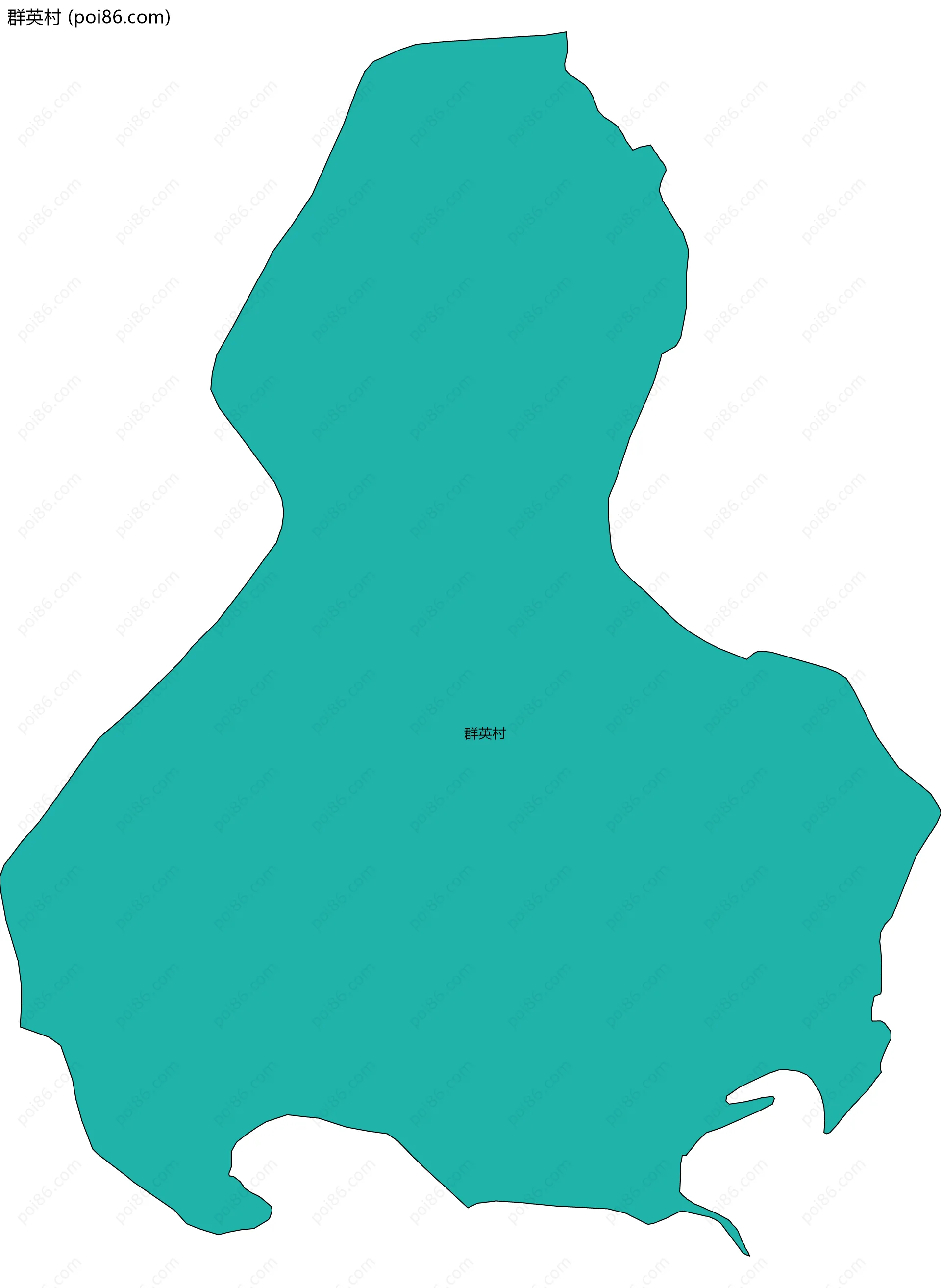 群英村边界地图