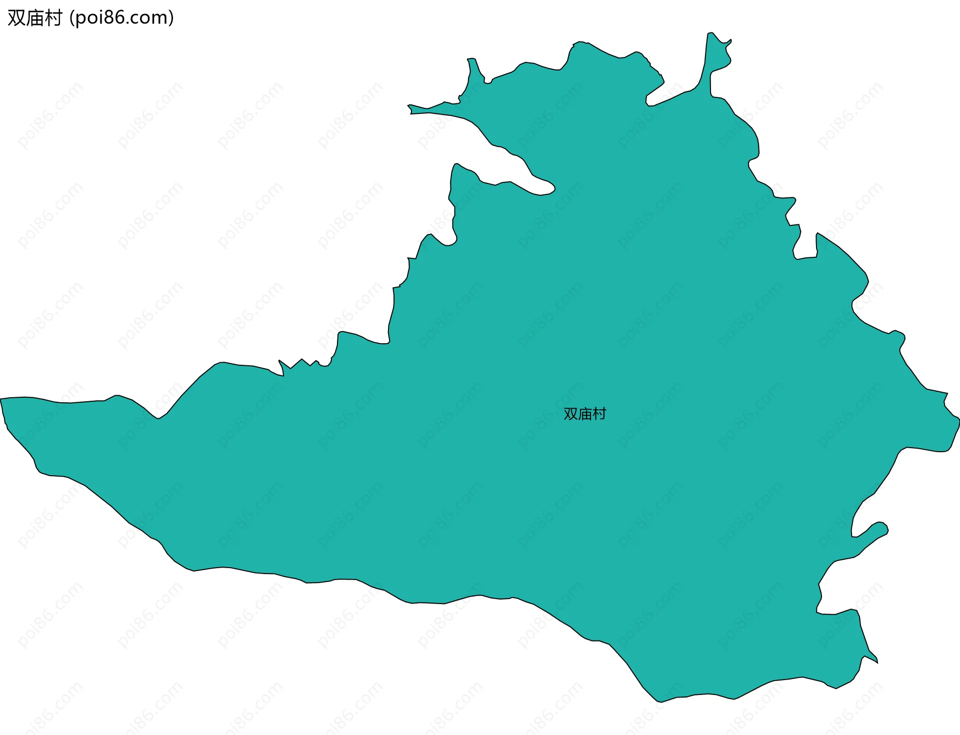 双庙村边界地图