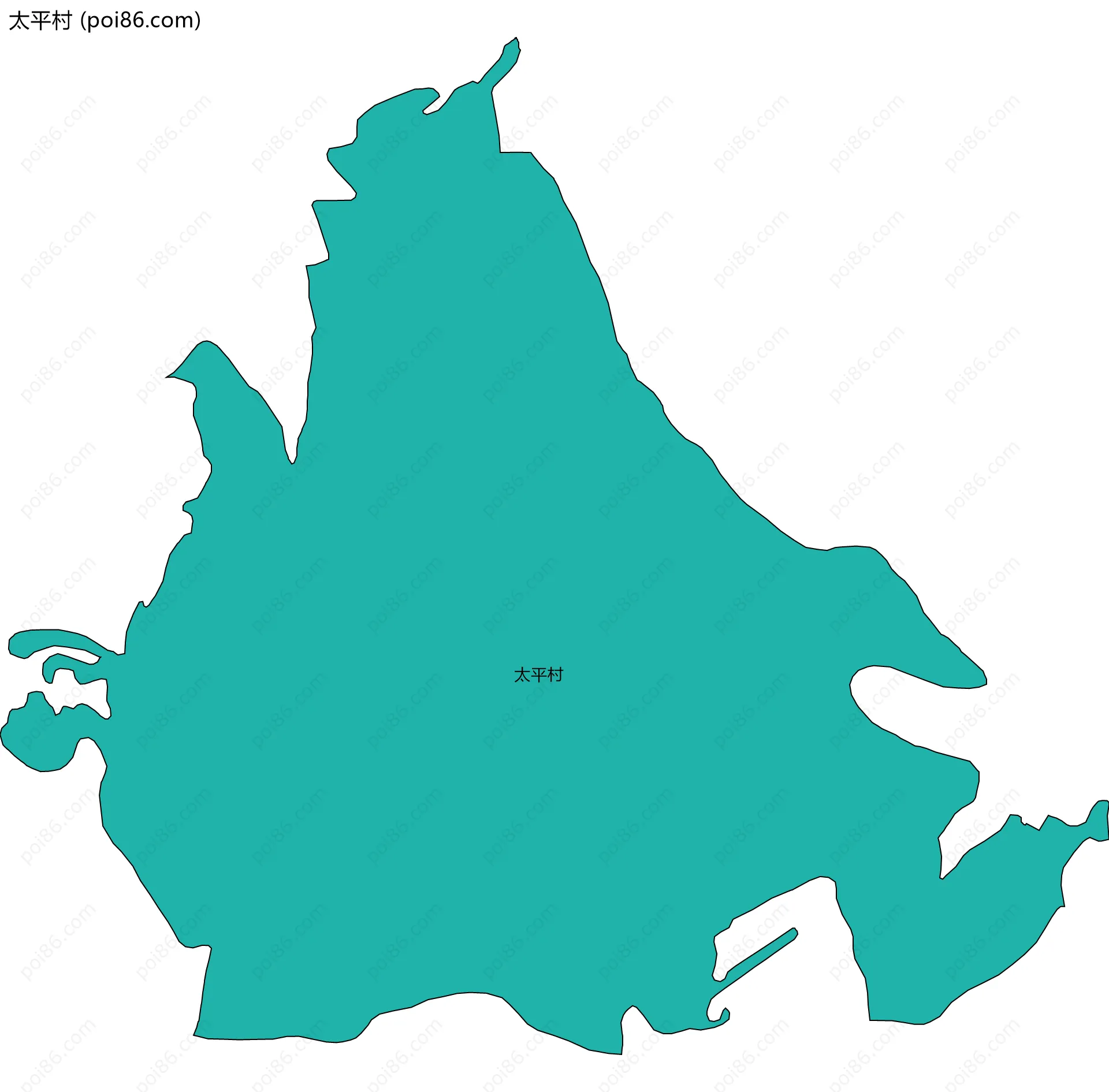 太平村边界地图