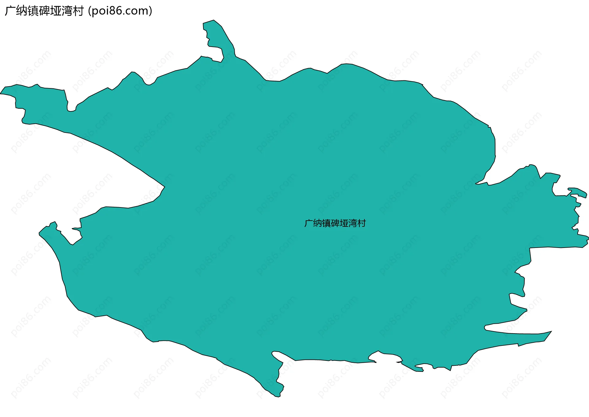 广纳镇碑垭湾村边界地图
