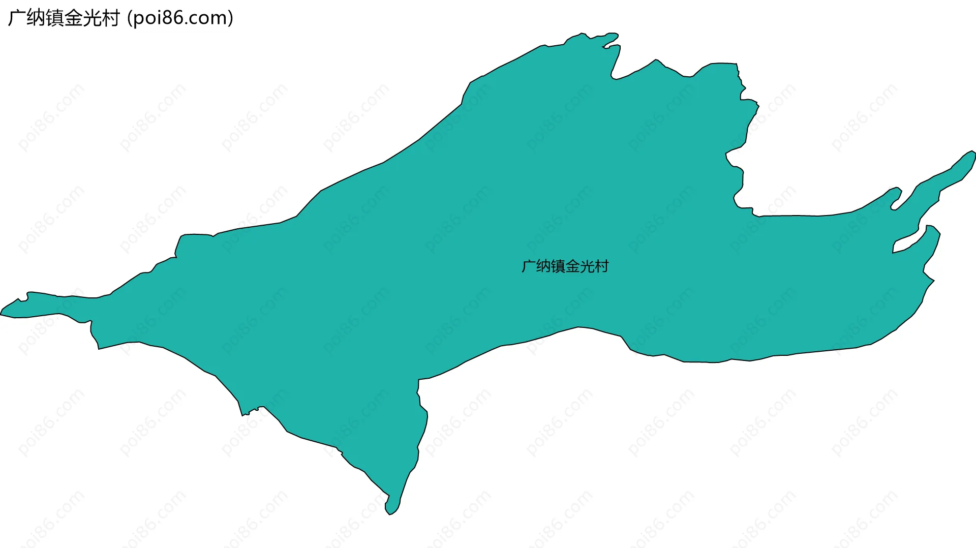 广纳镇金光村边界地图