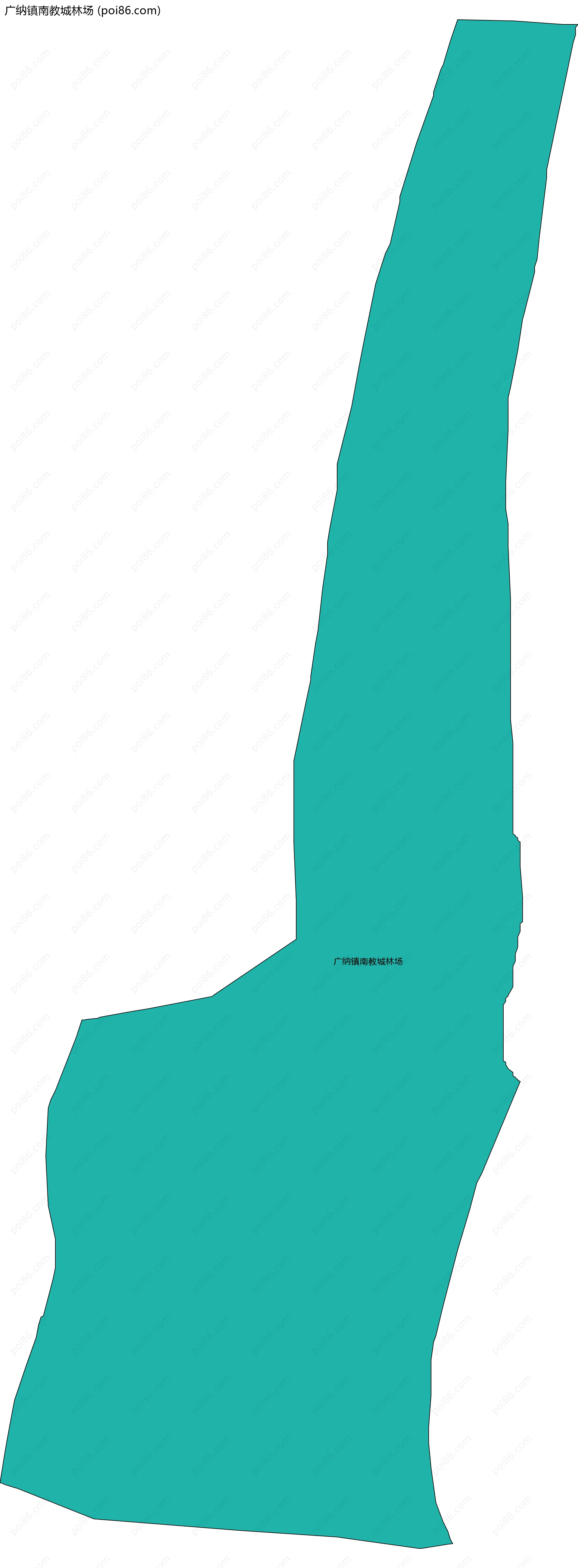 广纳镇南教城林场边界地图