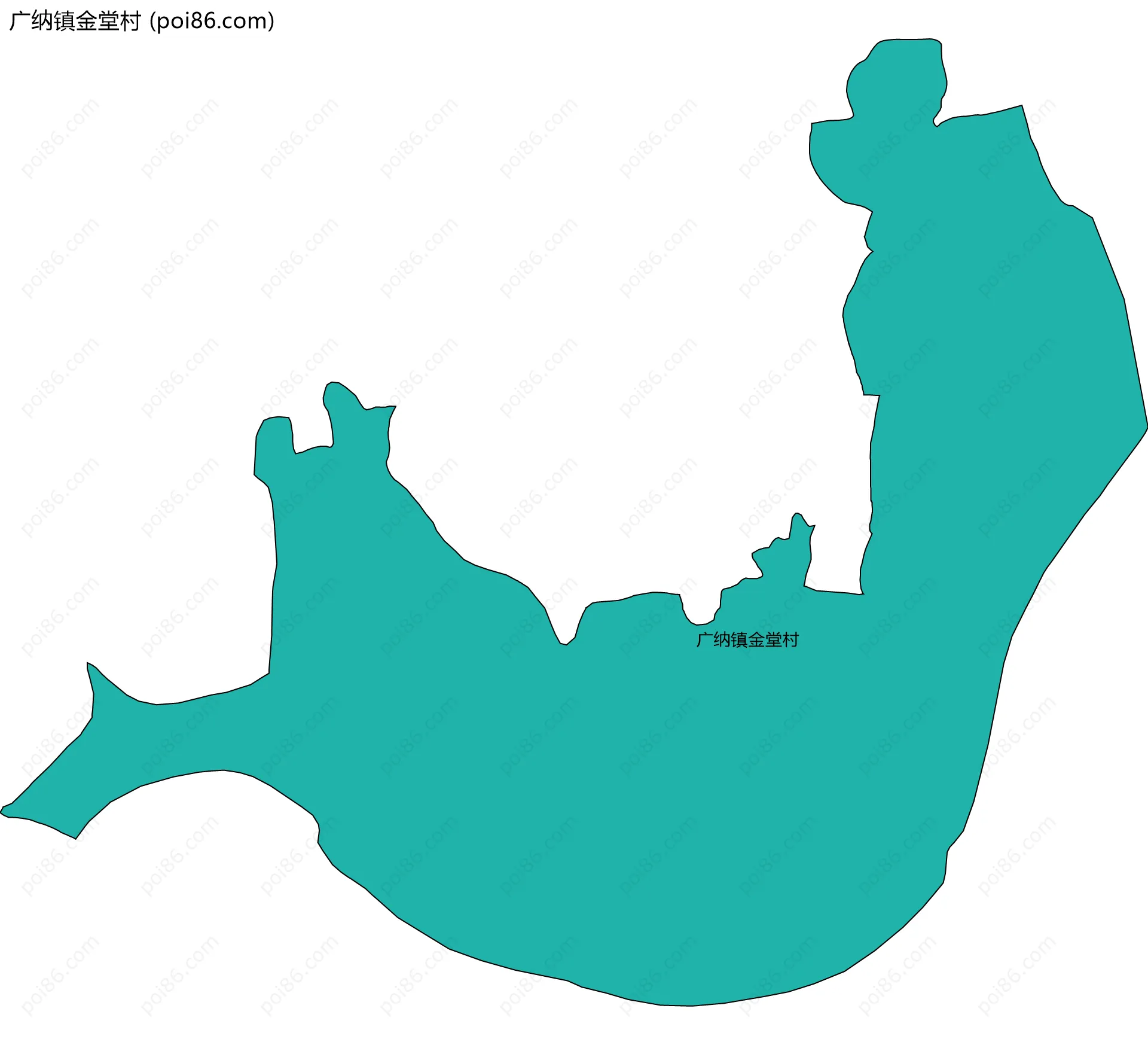 广纳镇金堂村边界地图