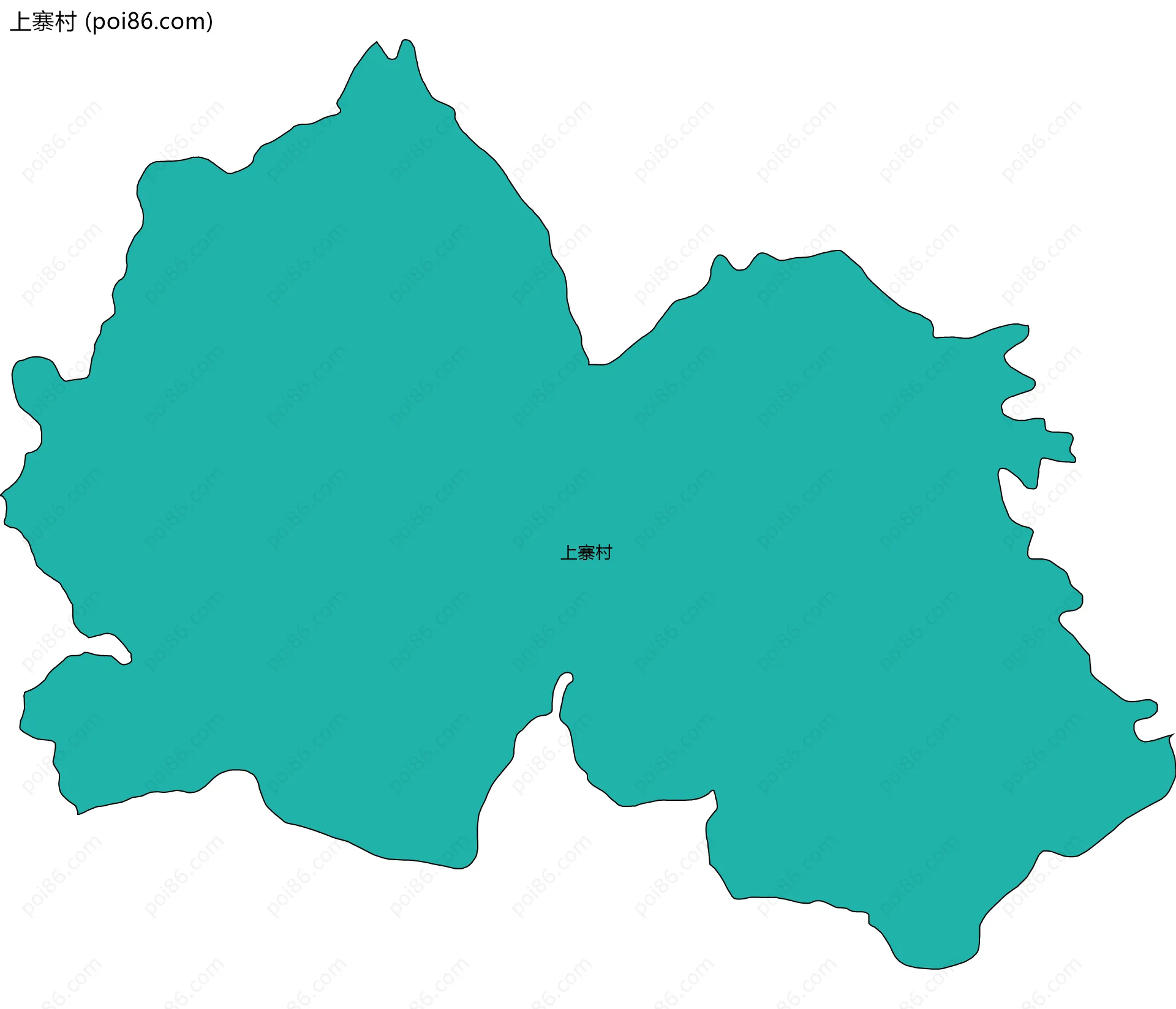 上寨村边界地图