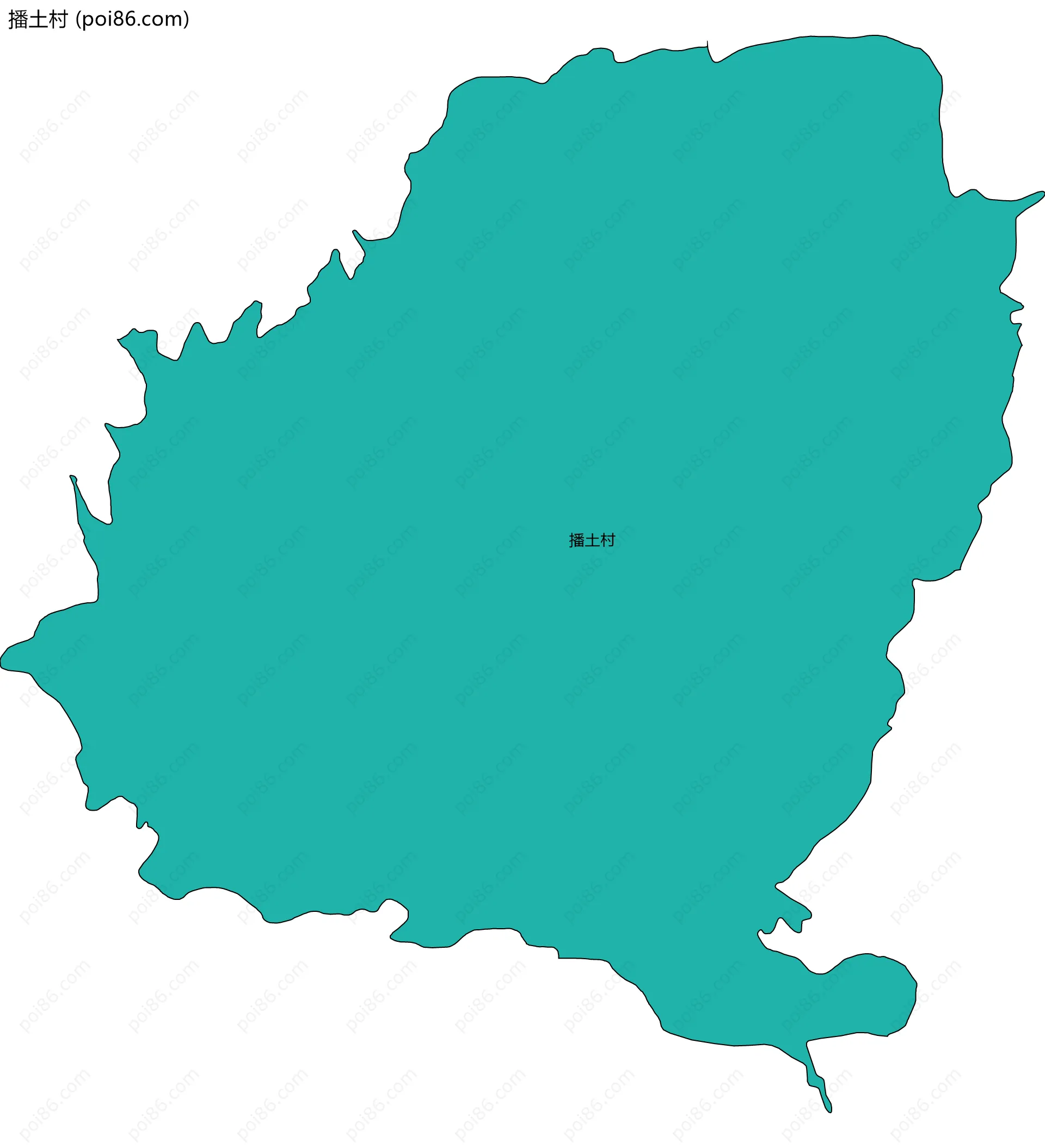 播土村边界地图