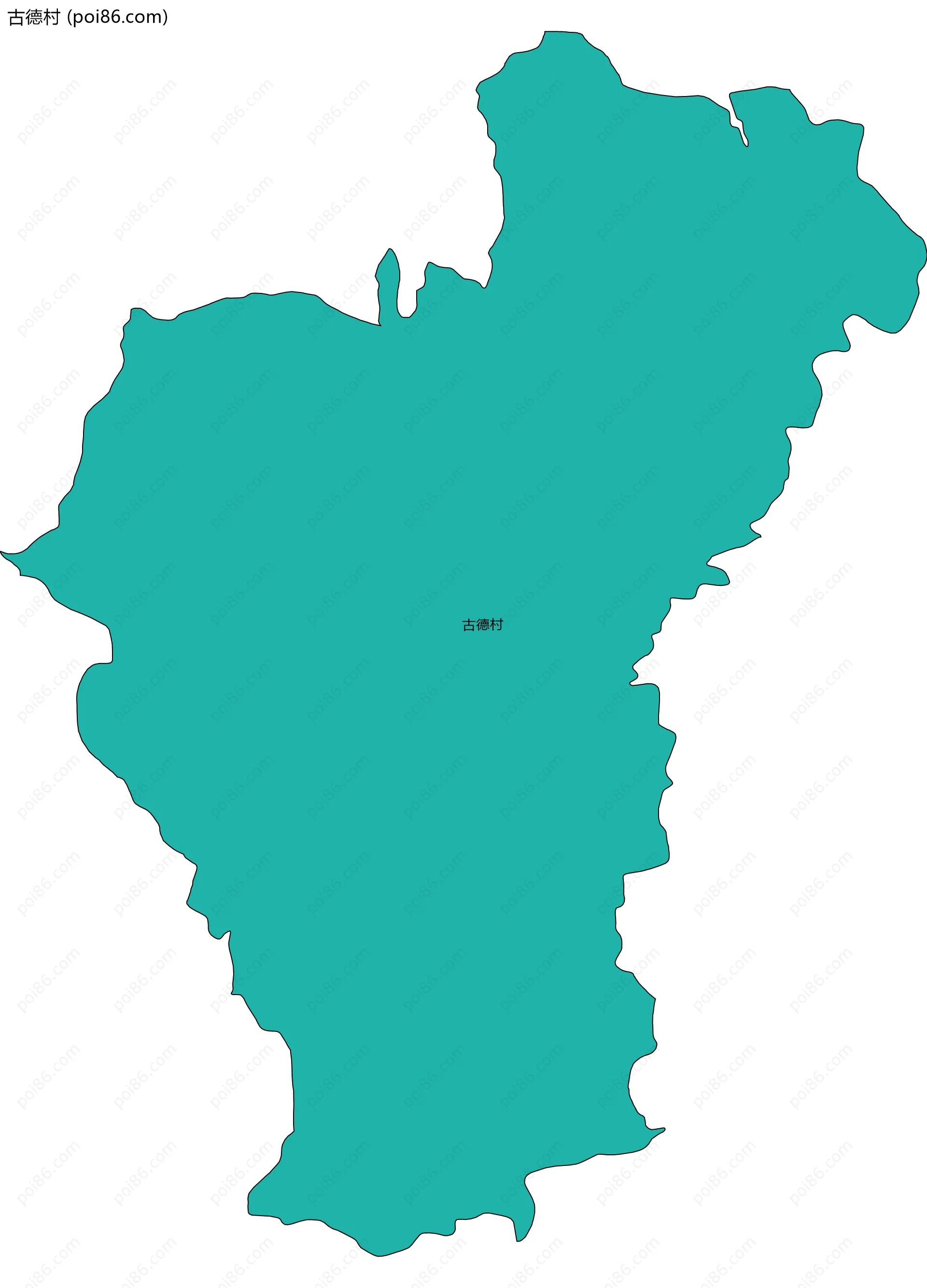 古德村边界地图