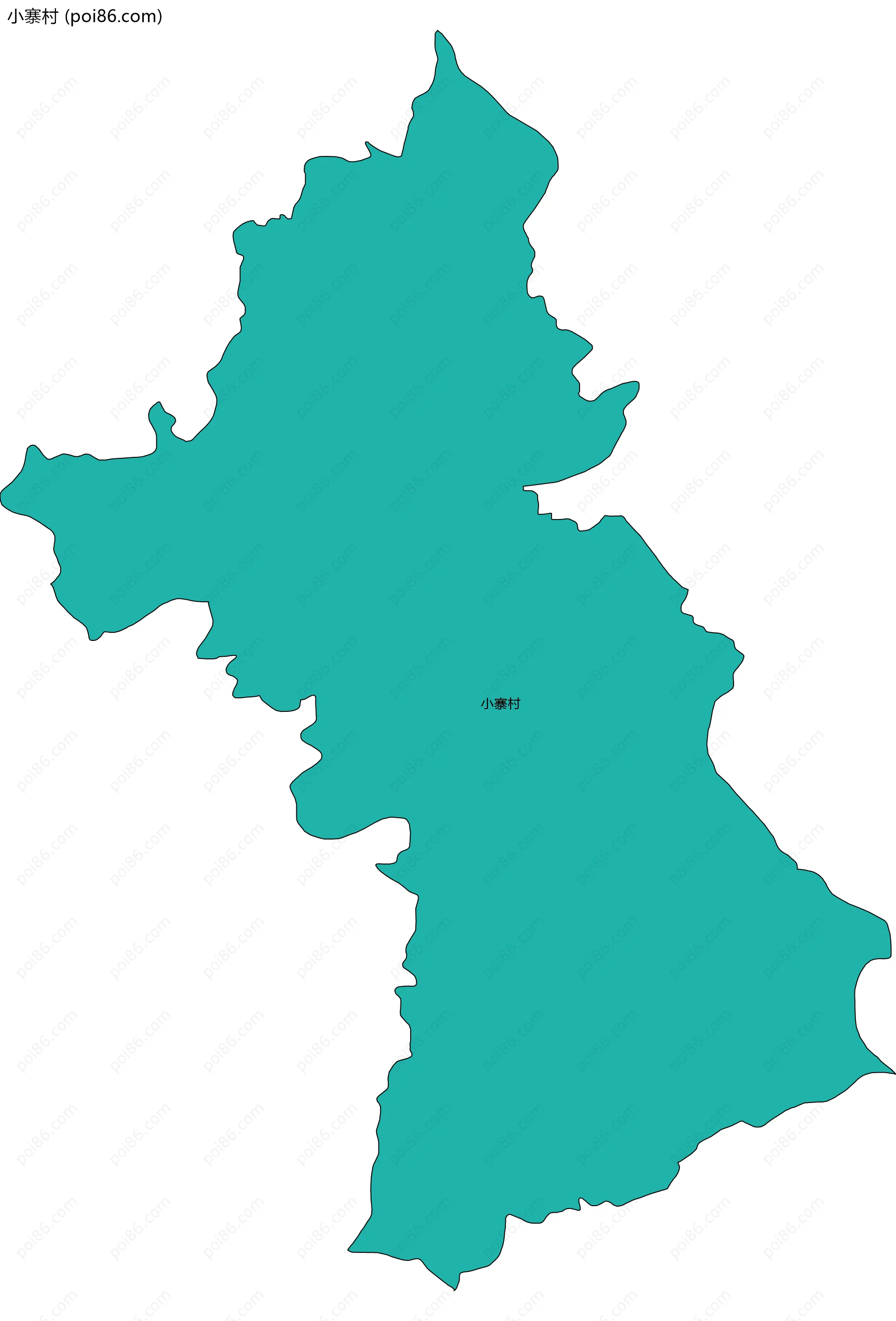 小寨村边界地图