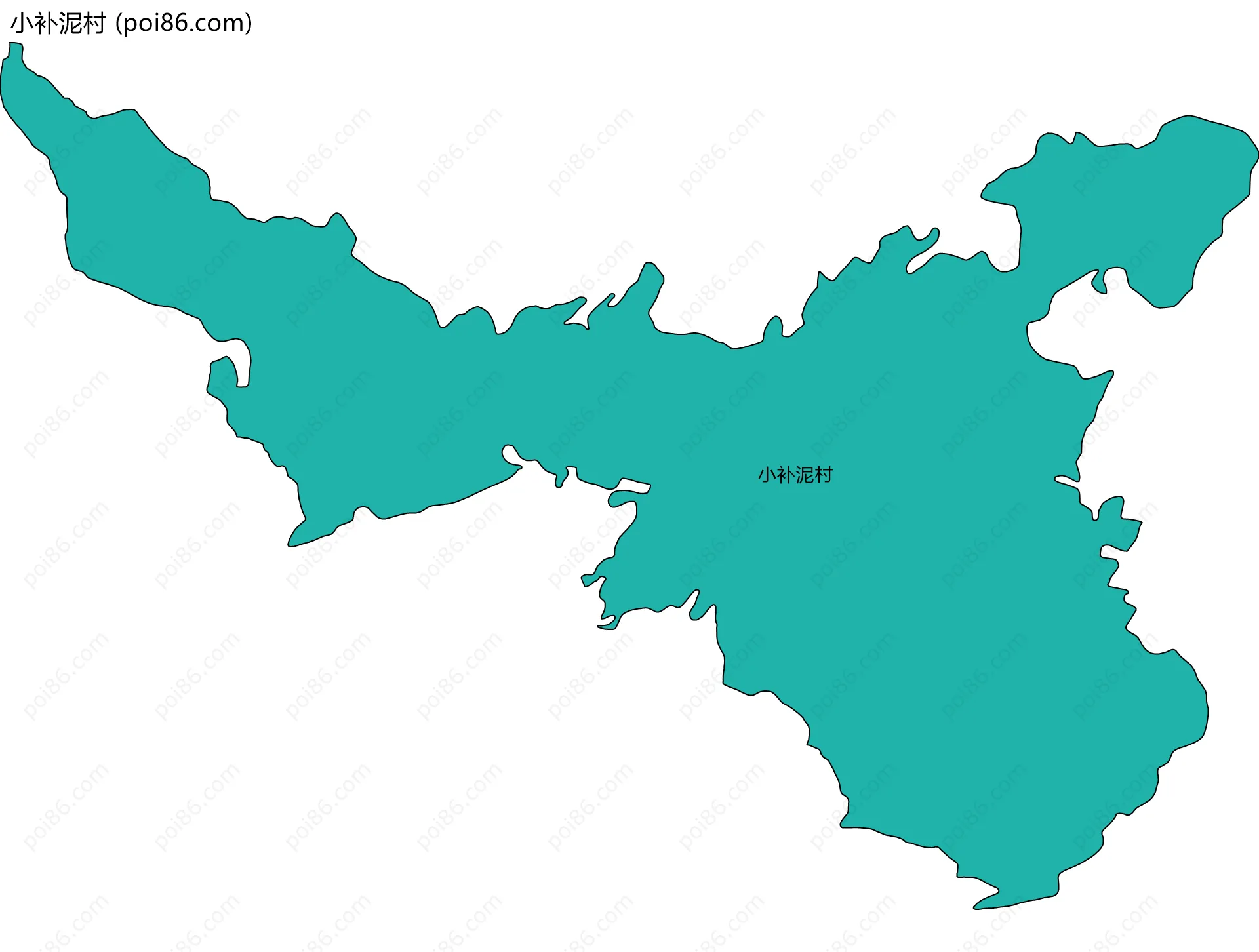 小补泥村边界地图