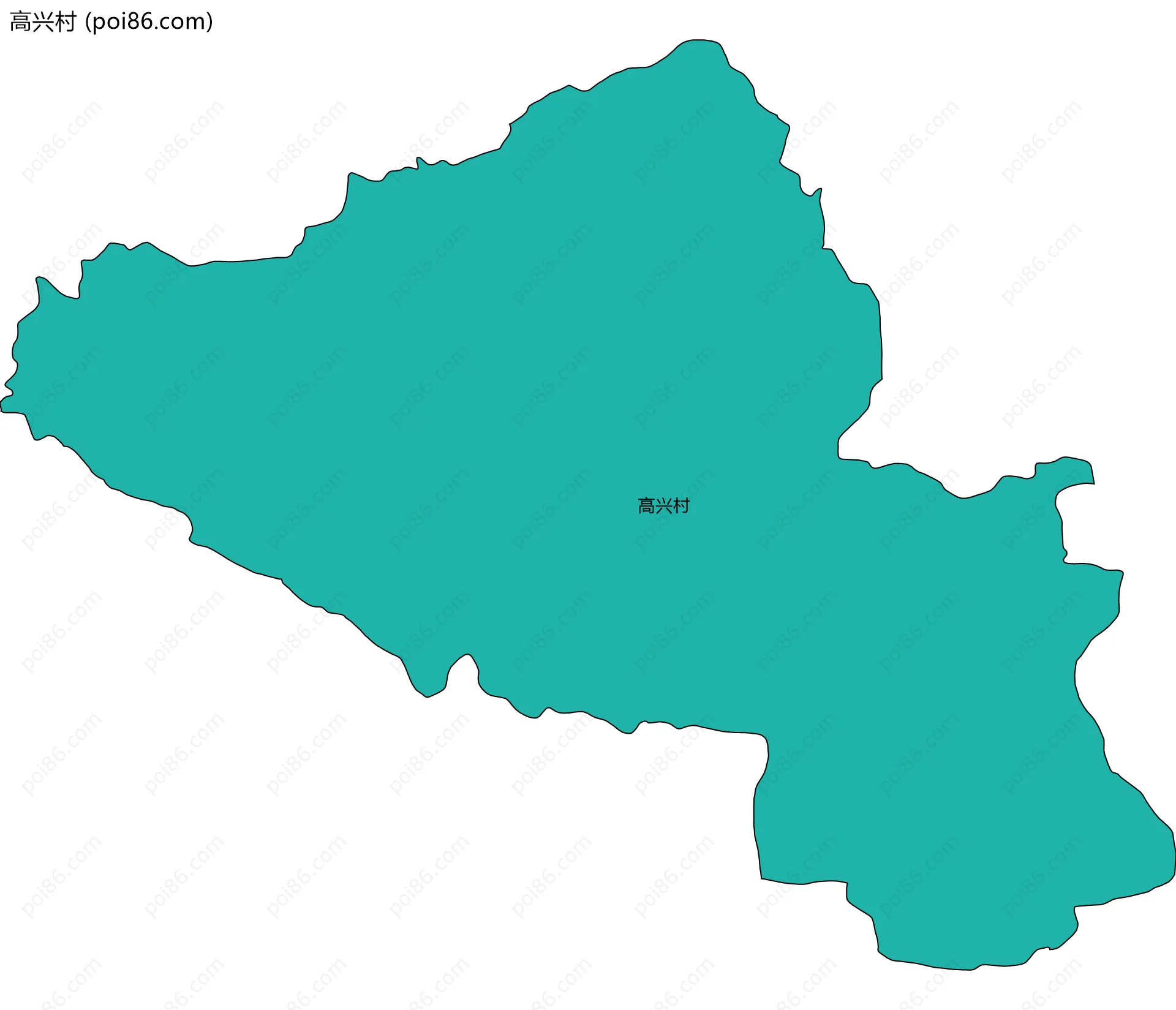 高兴村边界地图