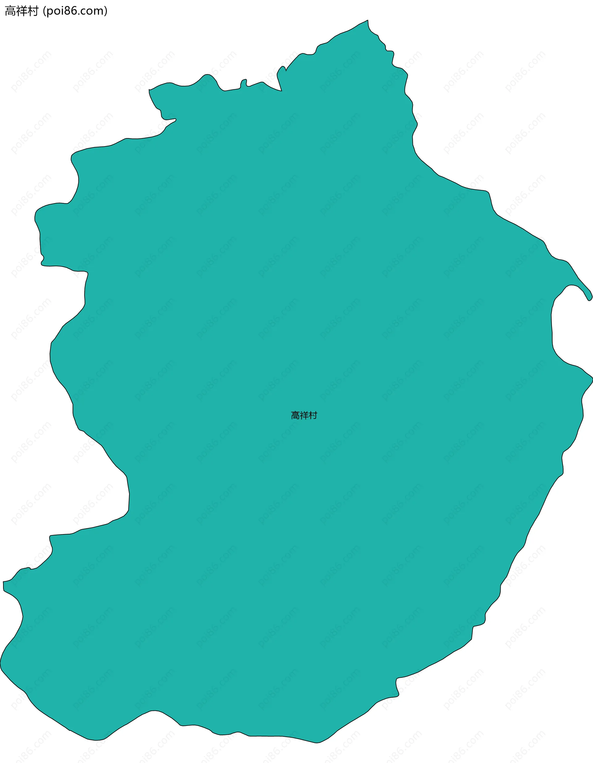 高祥村边界地图