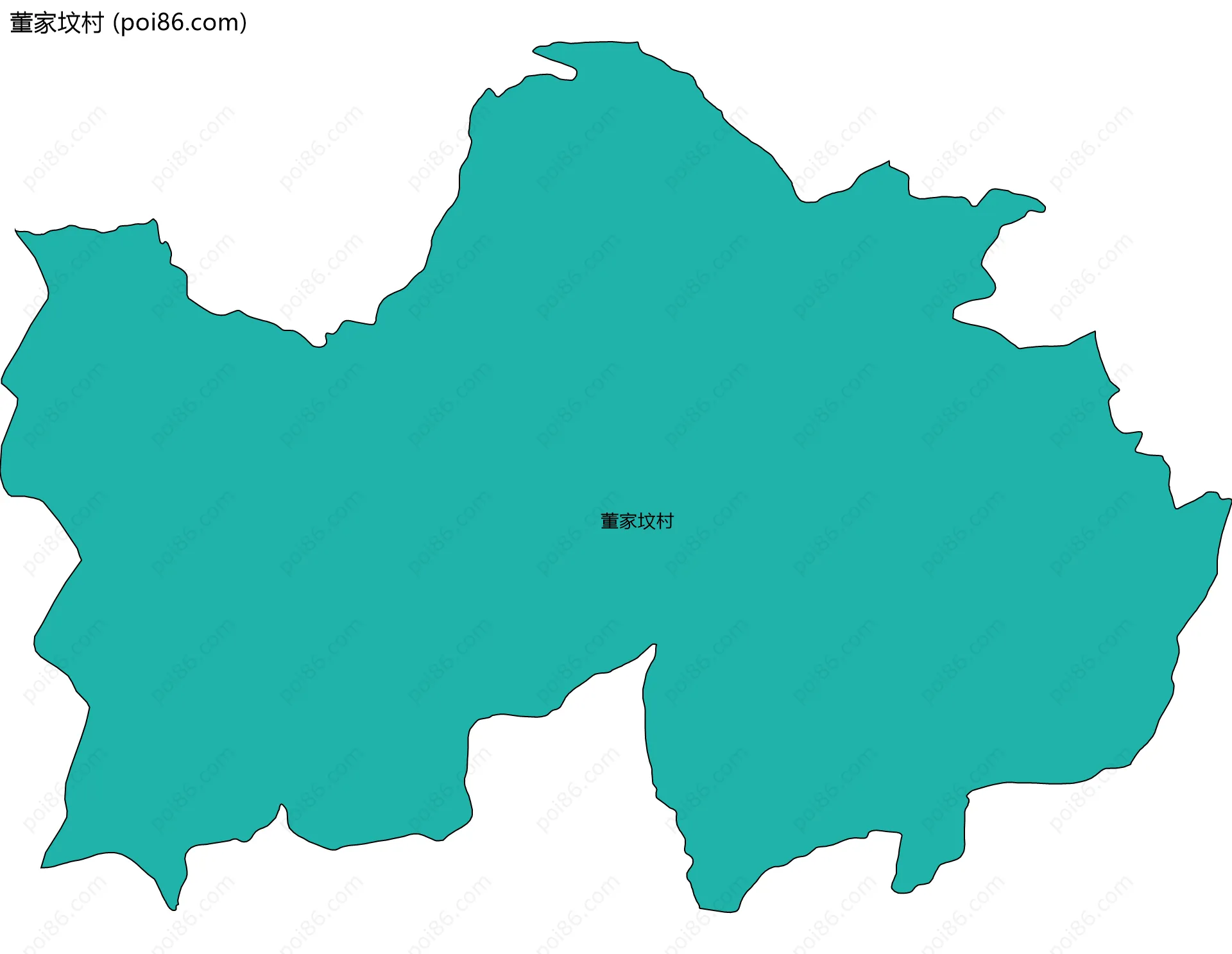 董家坟村边界地图