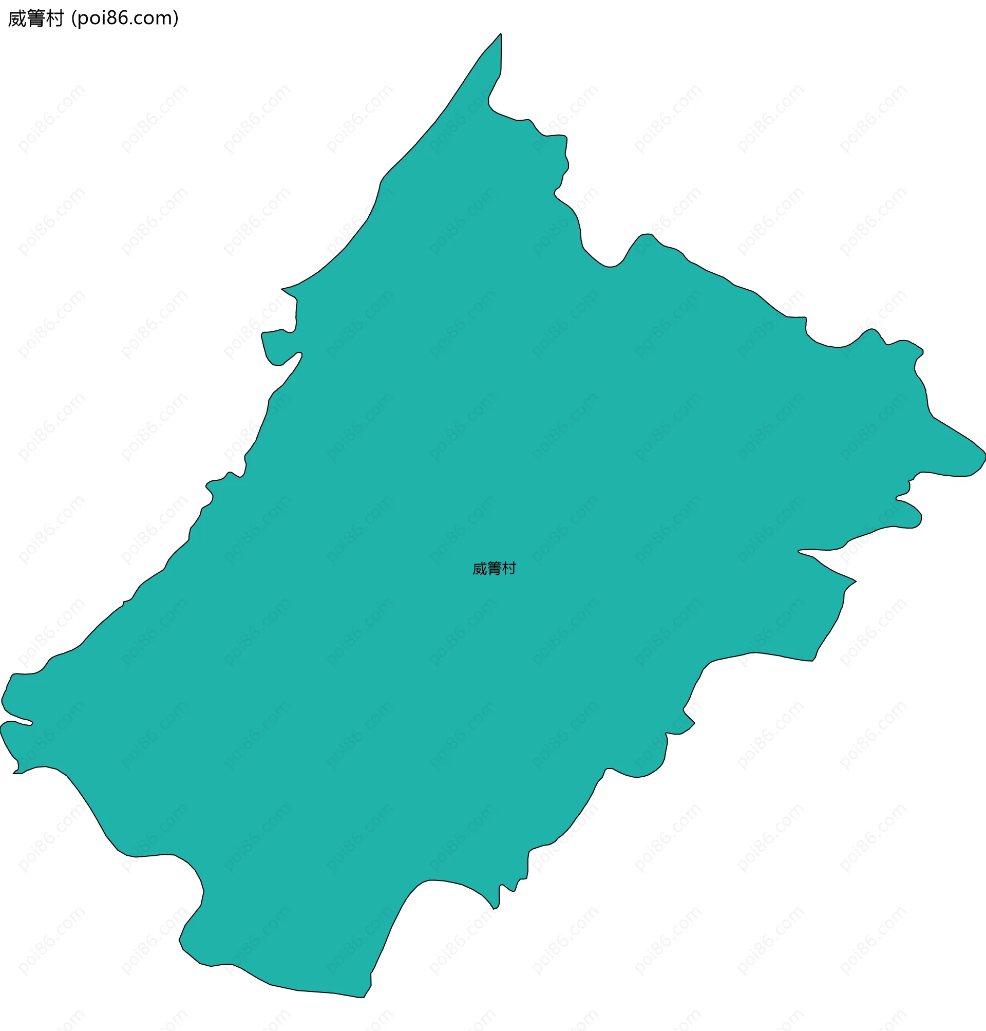 威箐村边界地图