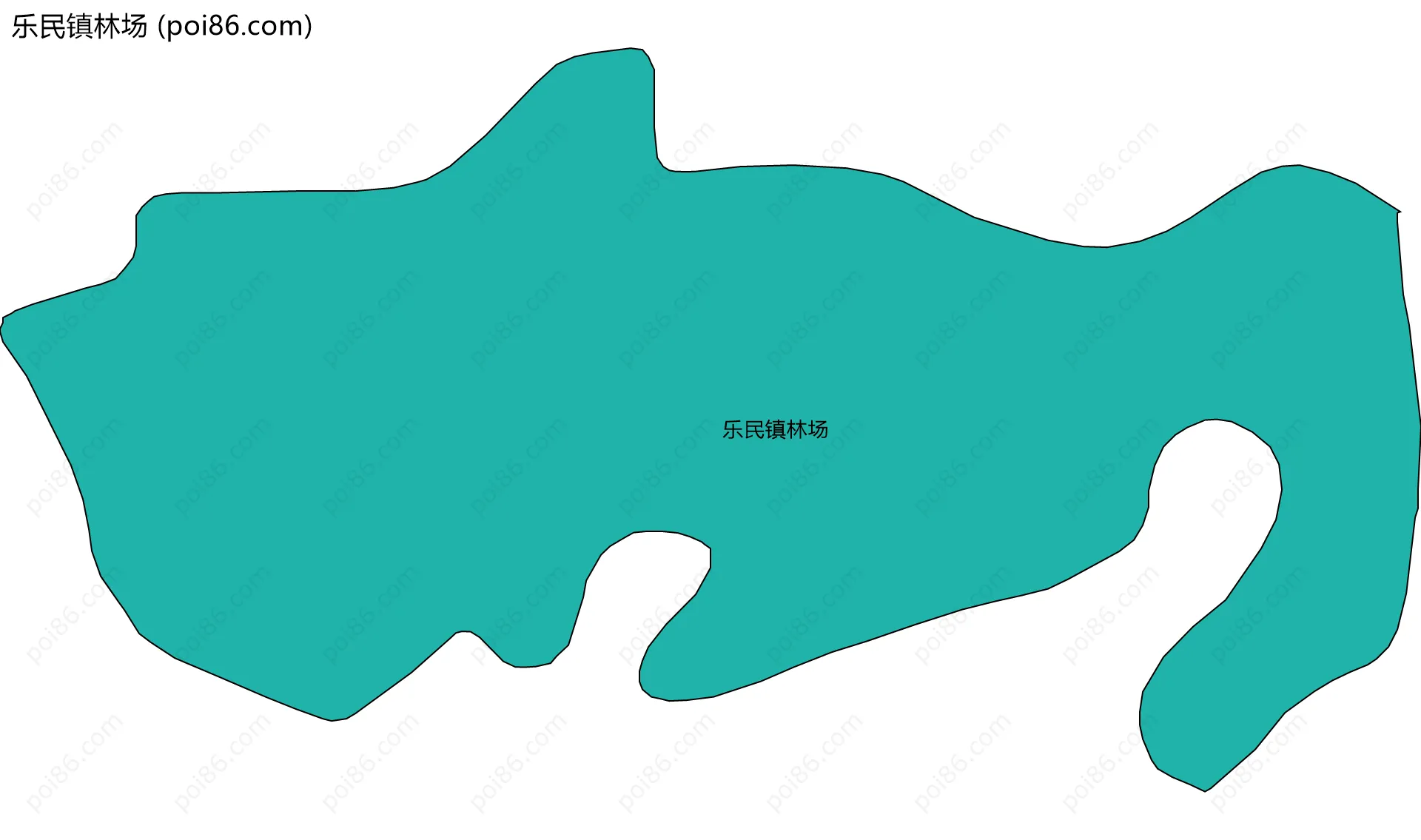 乐民镇林场边界地图