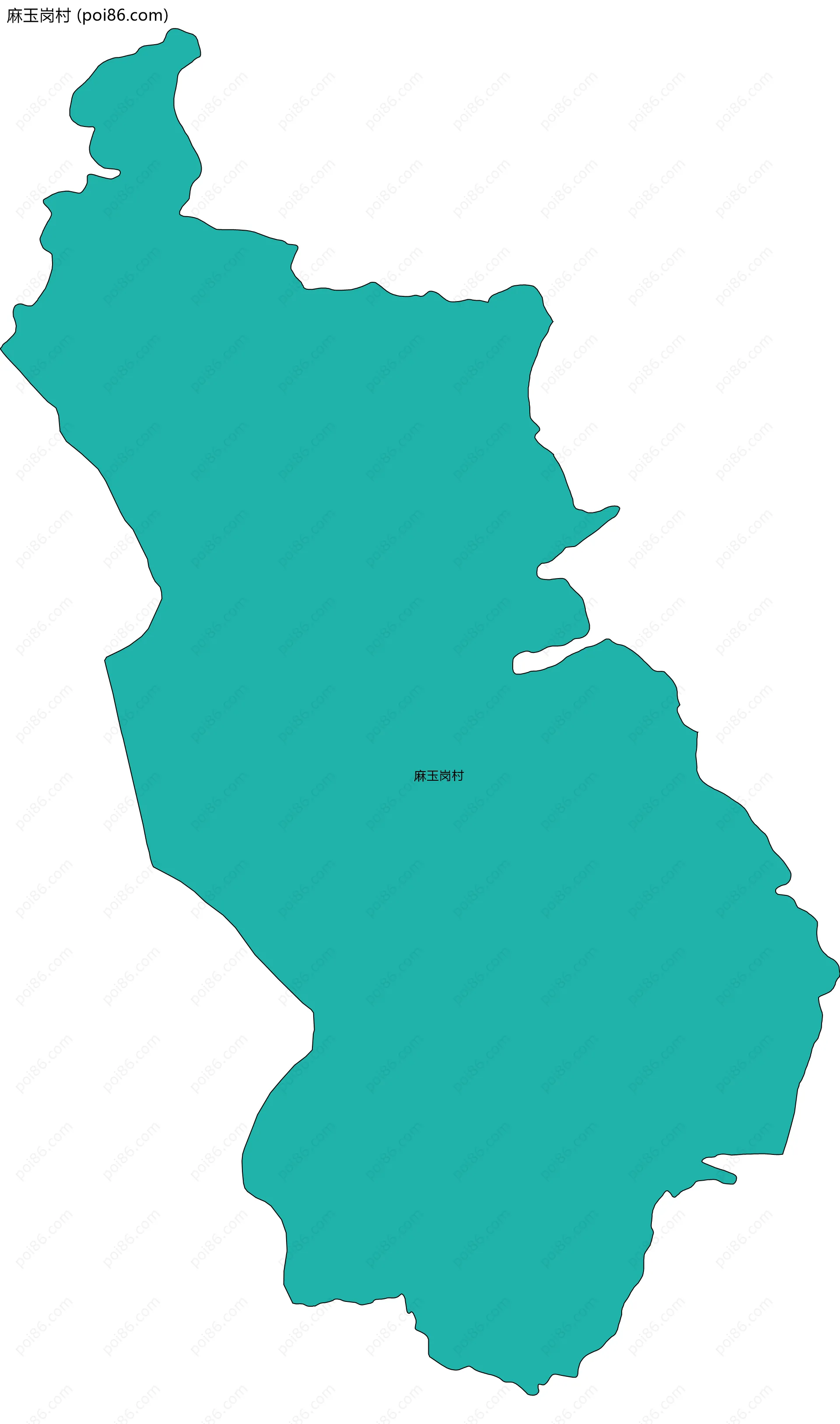 麻玉岗村边界地图