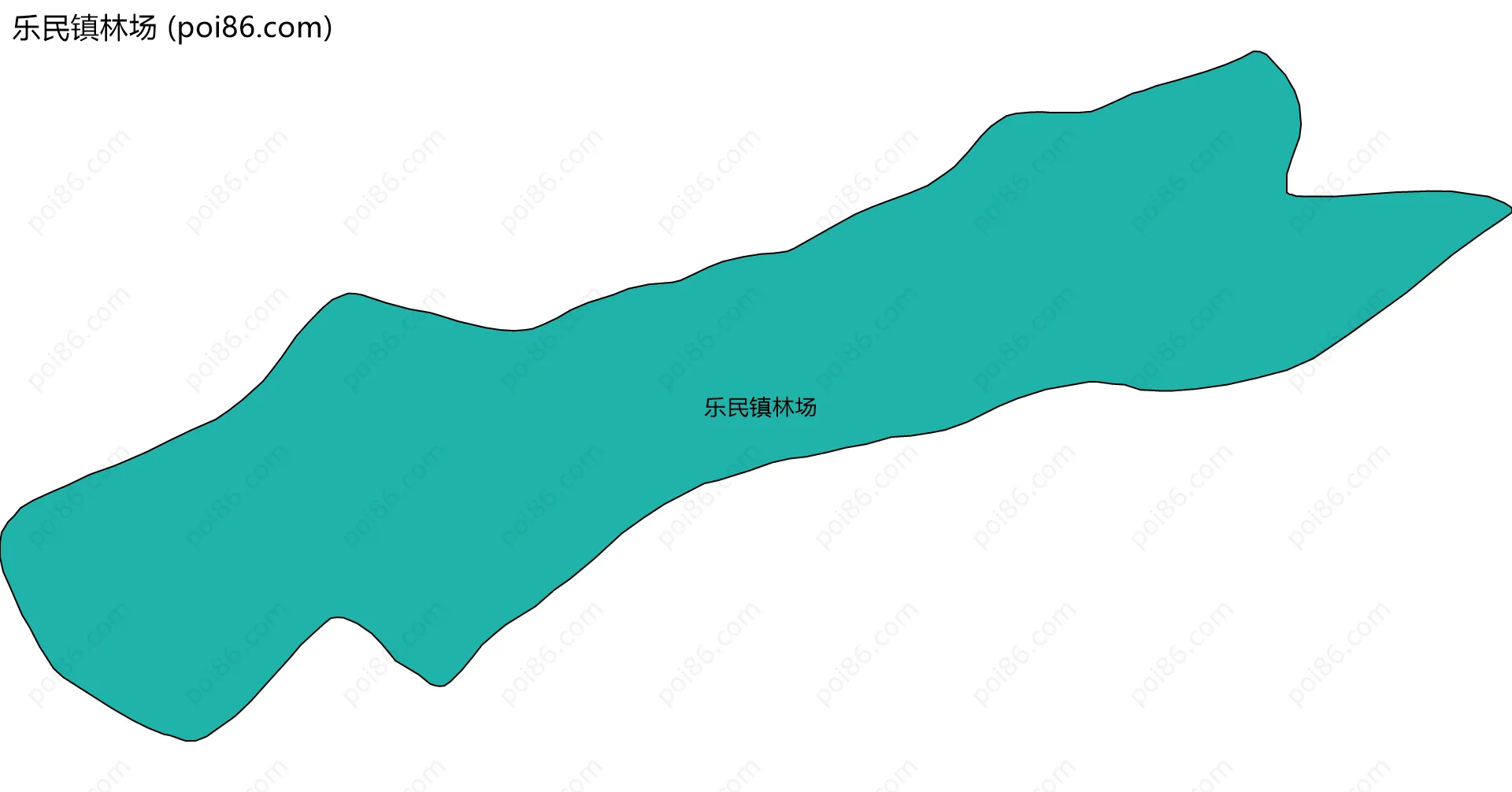 乐民镇林场边界地图