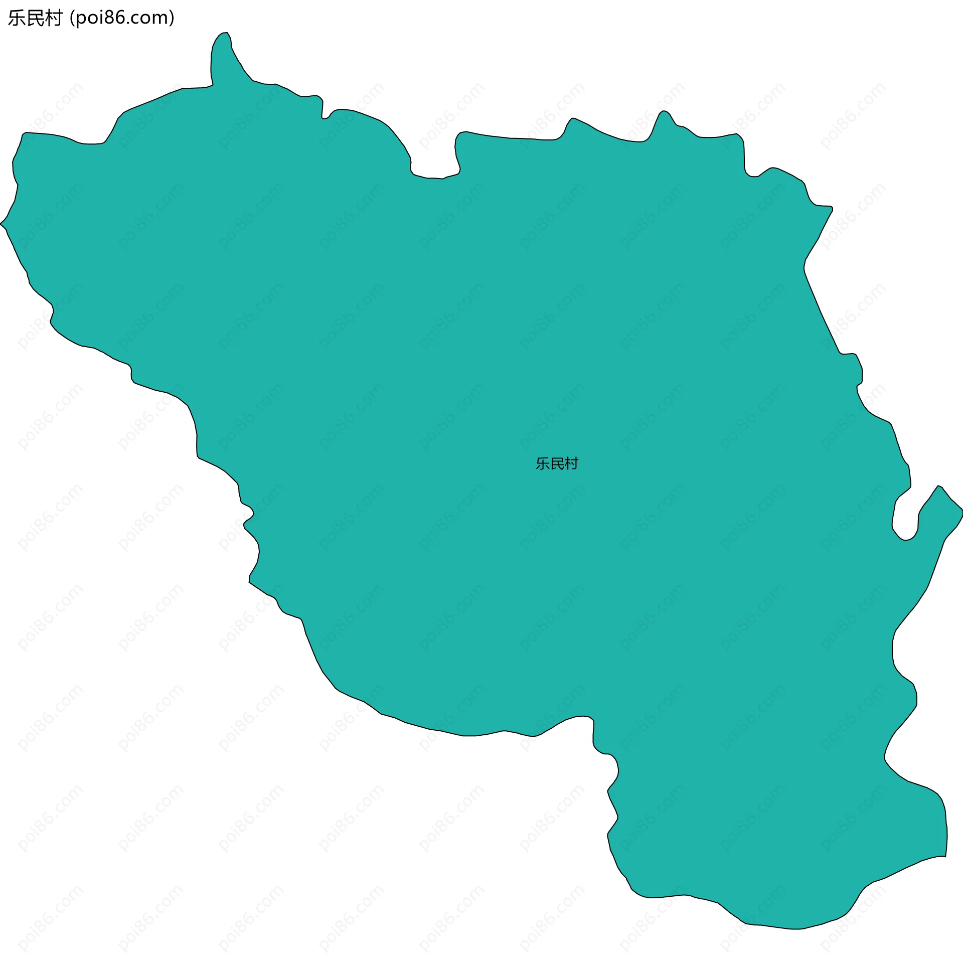 乐民村边界地图