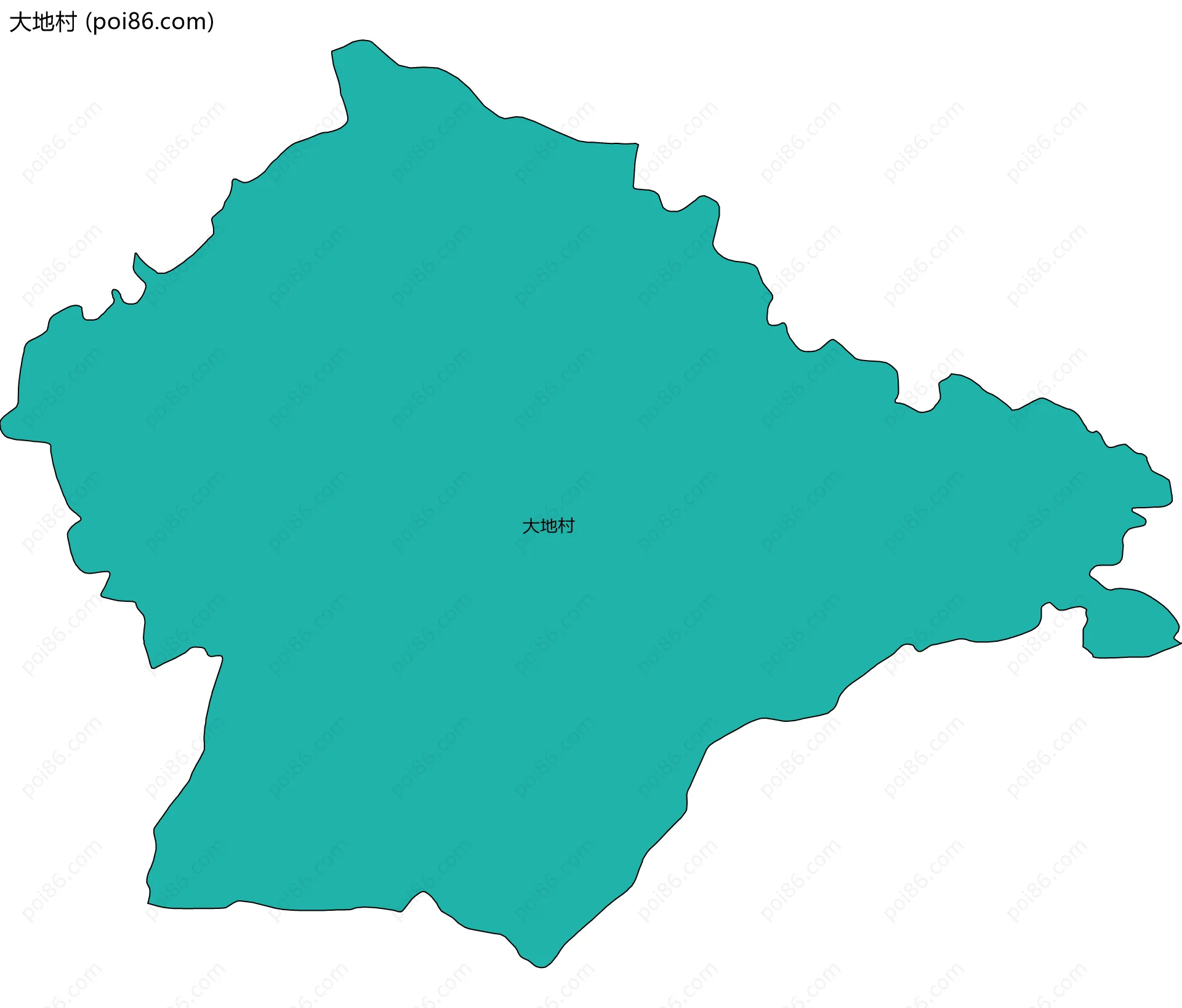 大地村边界地图