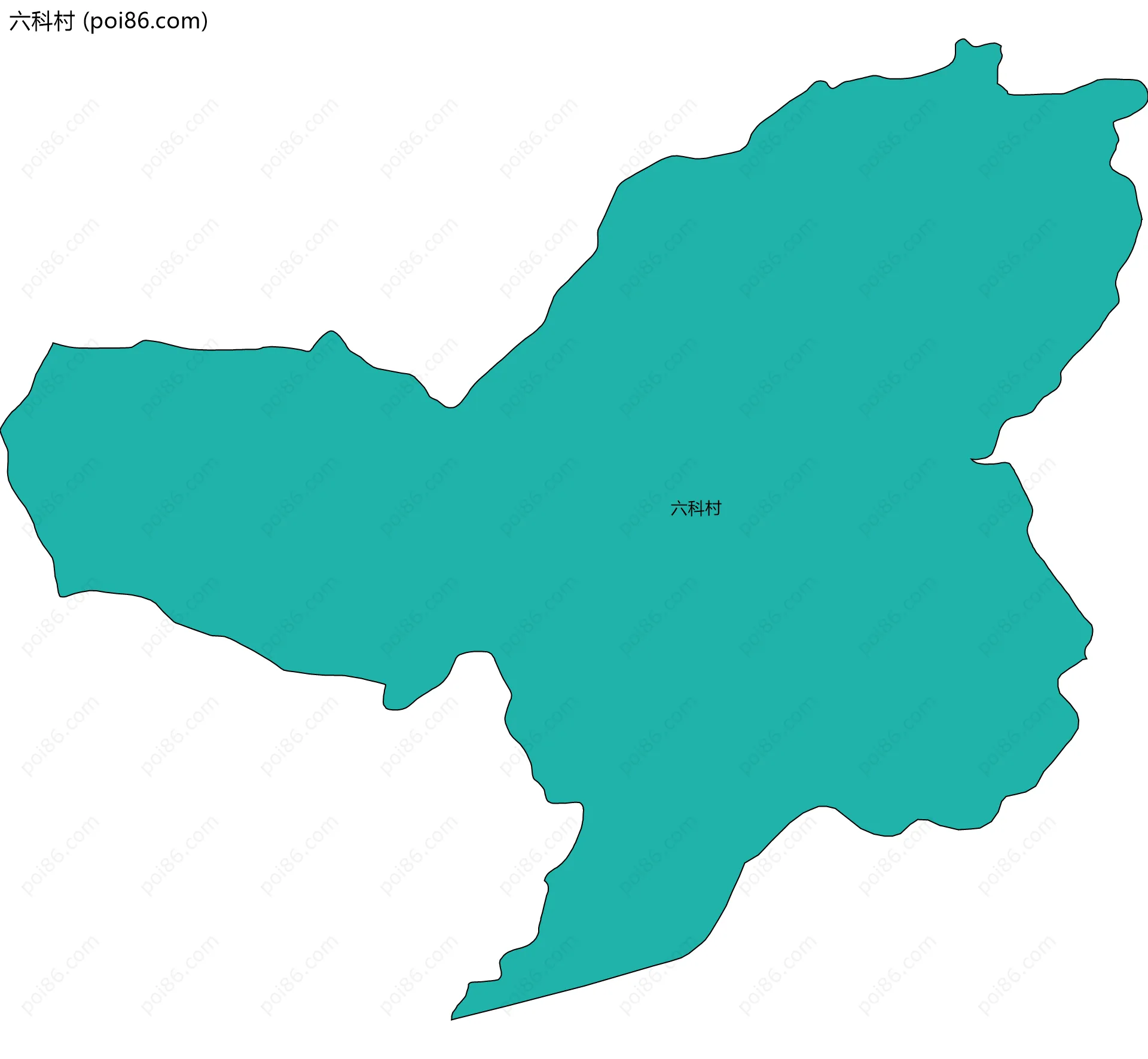 六科村边界地图