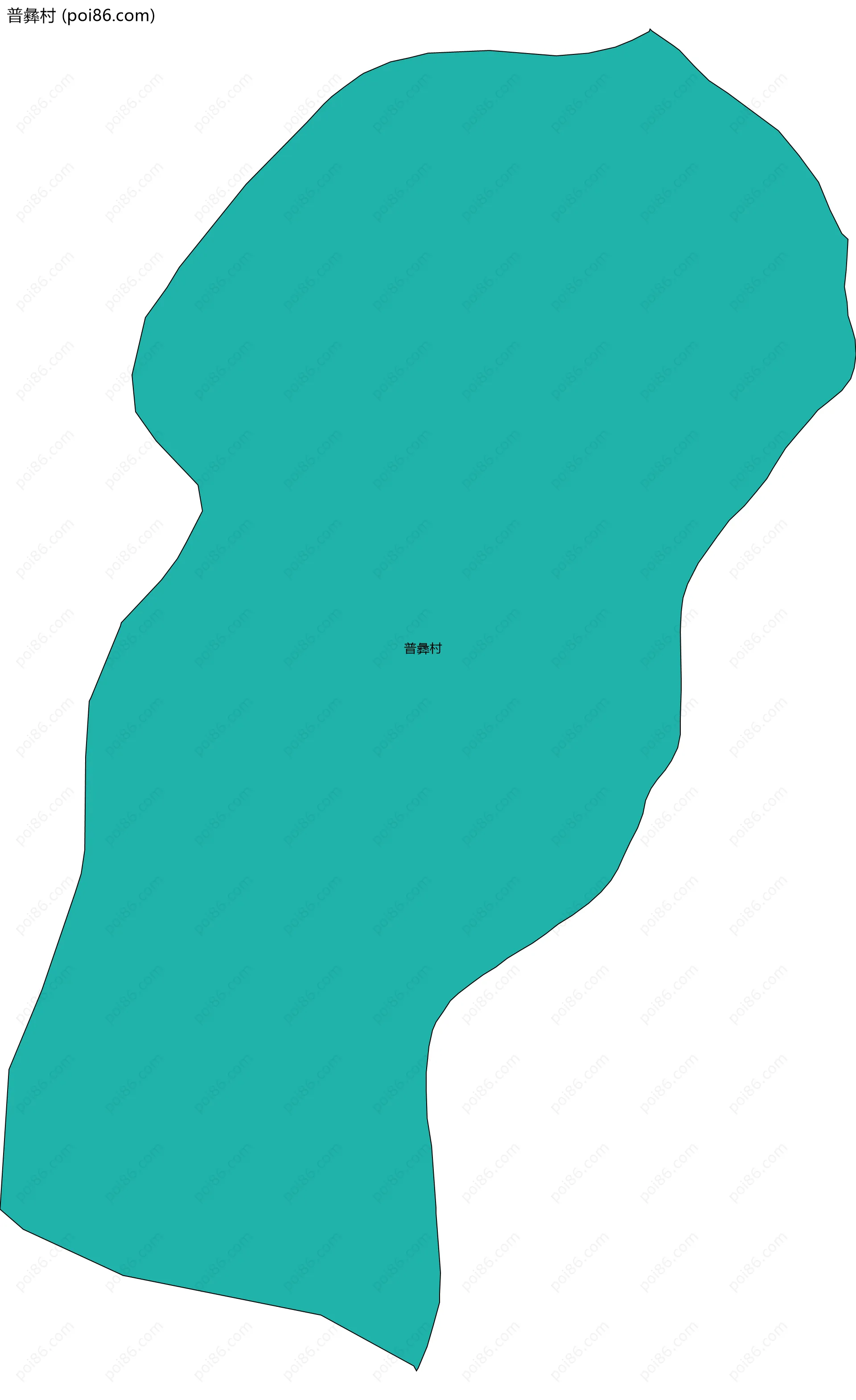 普彝村边界地图