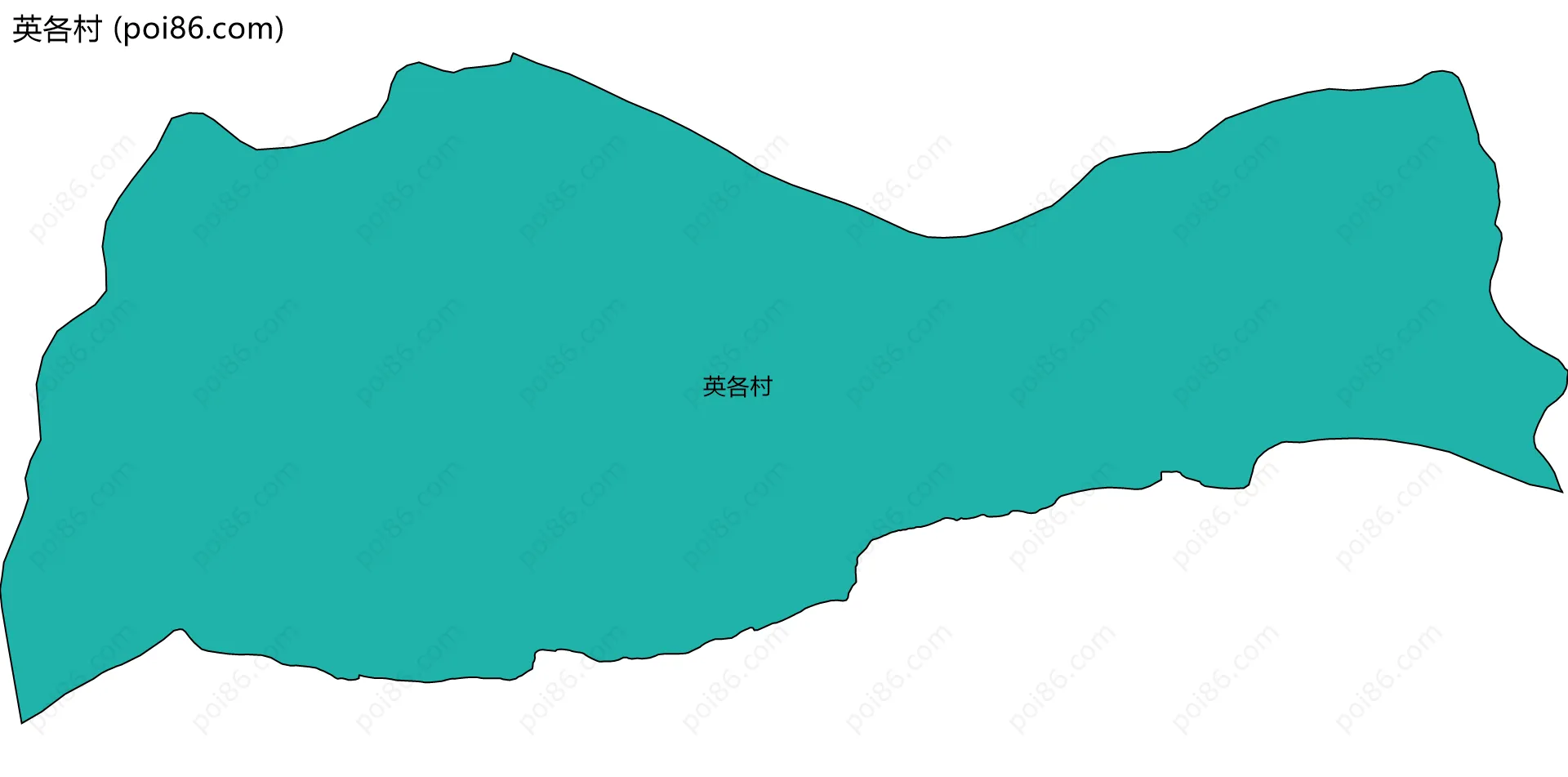 英各村边界地图