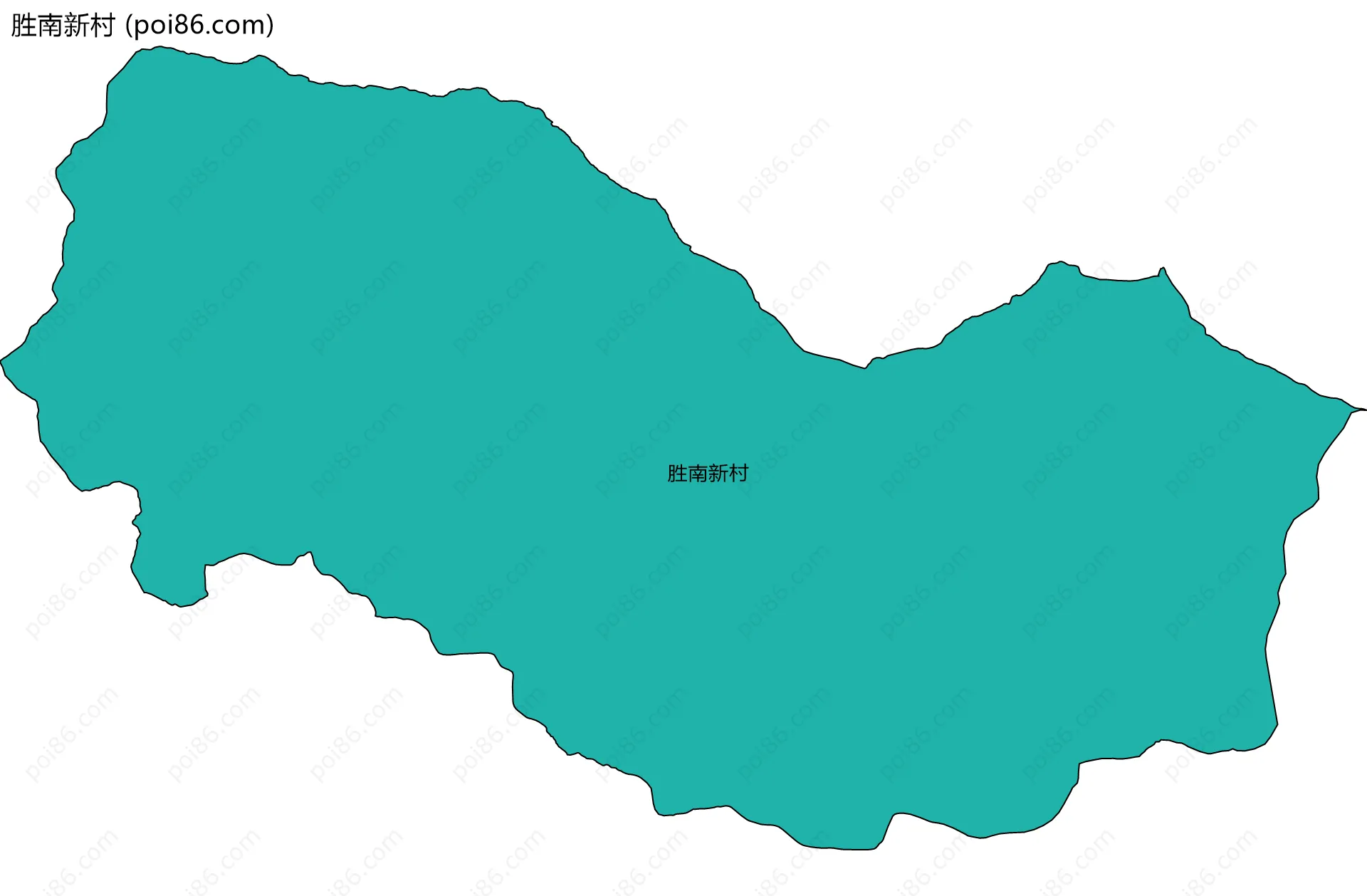 胜南新村边界地图