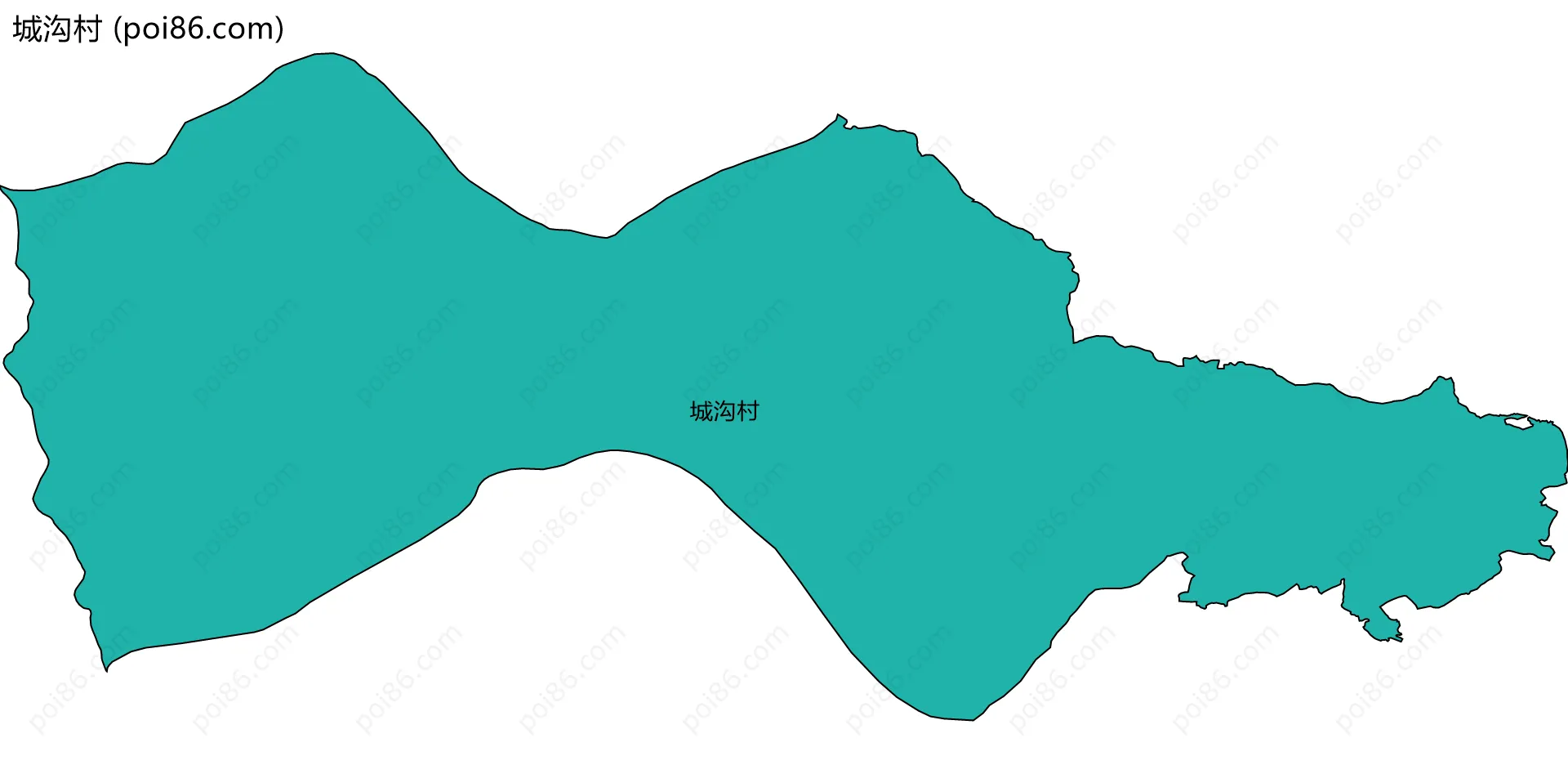 城沟村边界地图